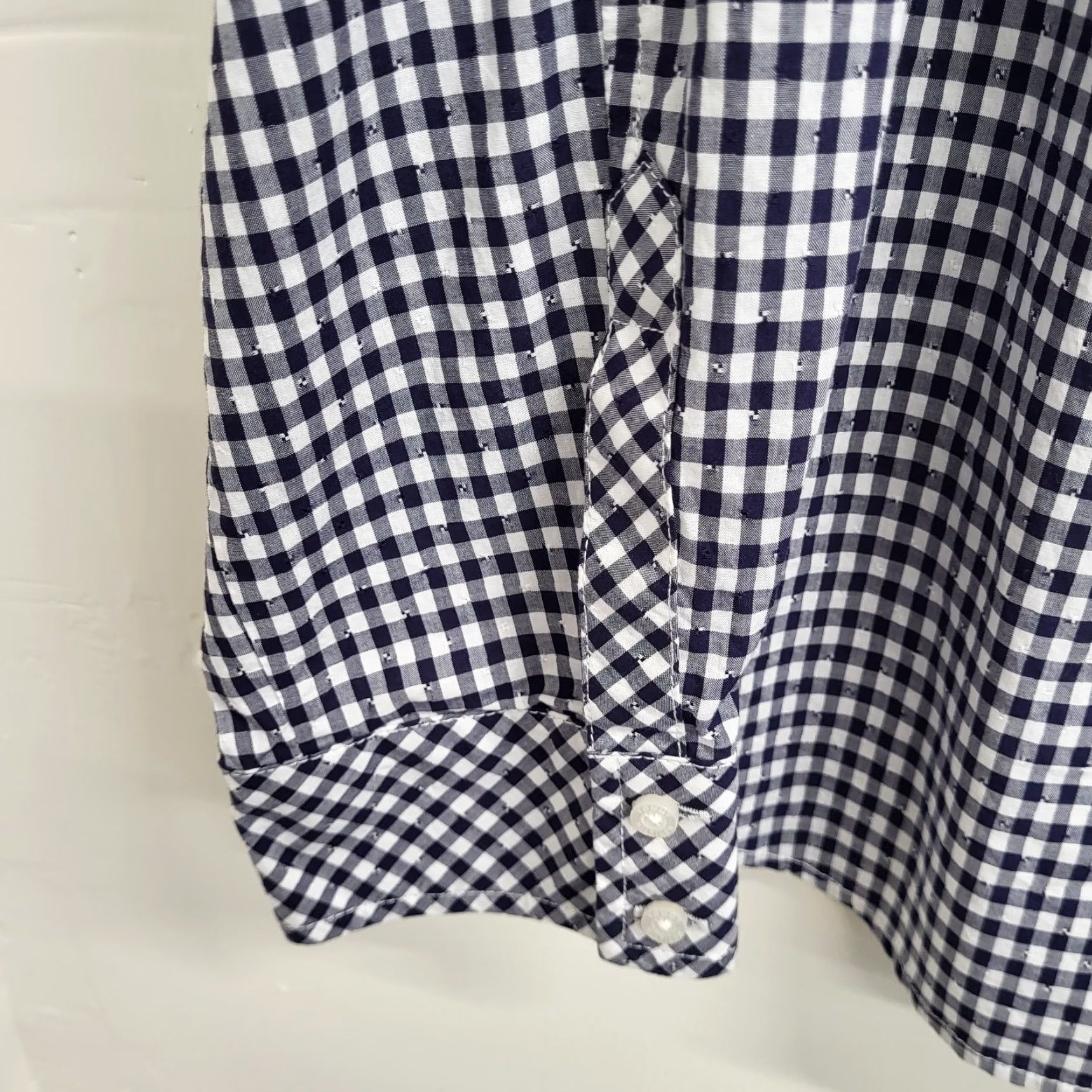 Tommy Hilfiger Tommy Hilfiger Shirt Women's Size XL Gingham Check Button Down Long Sleeve Blue Size XL / US 12-14 / IT 48-50 - 6 Thumbnail