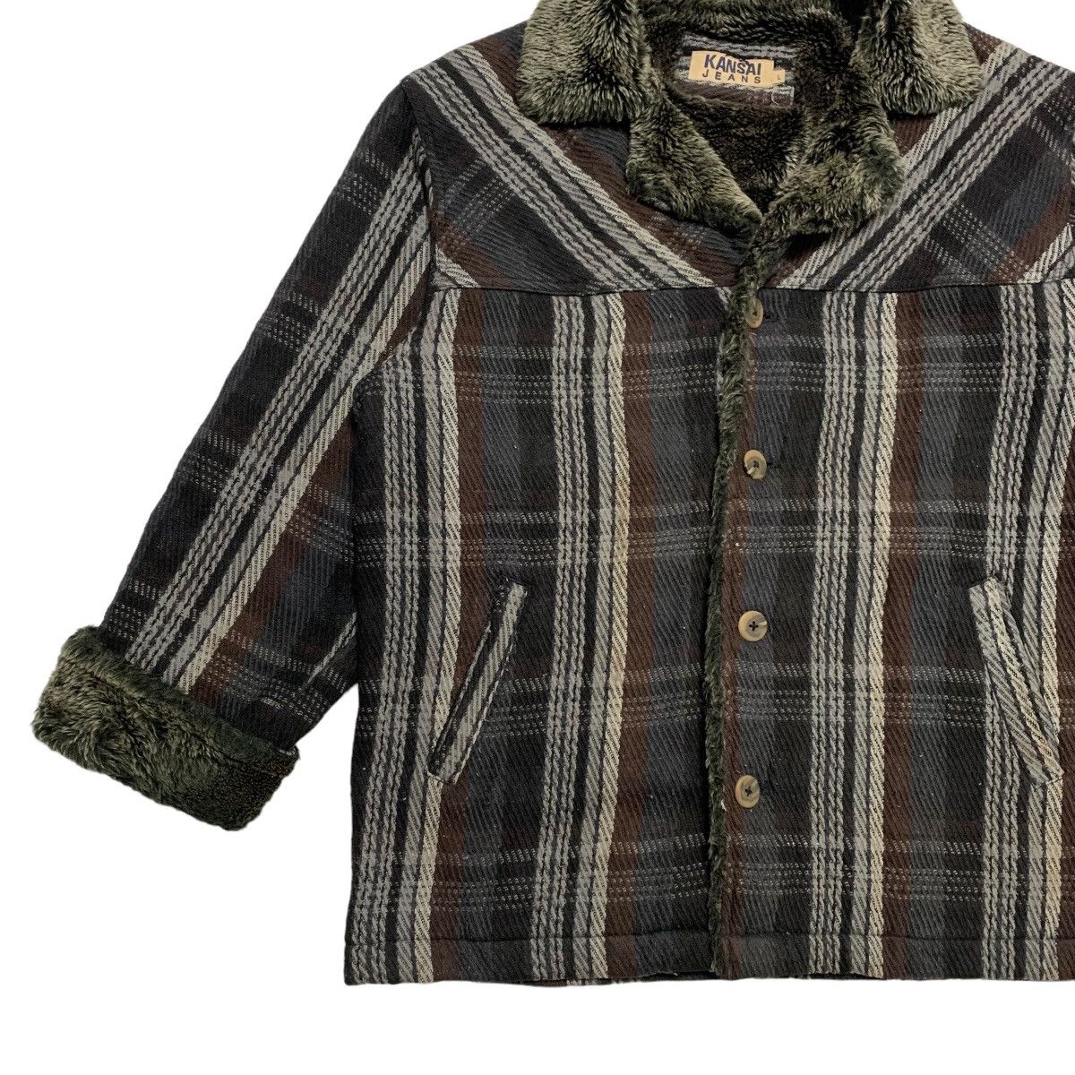 Kansai Yamamoto Kansai Jeans Tartan Jacket Size US L / EU 52-54 / 3 - 2 Thumbnail