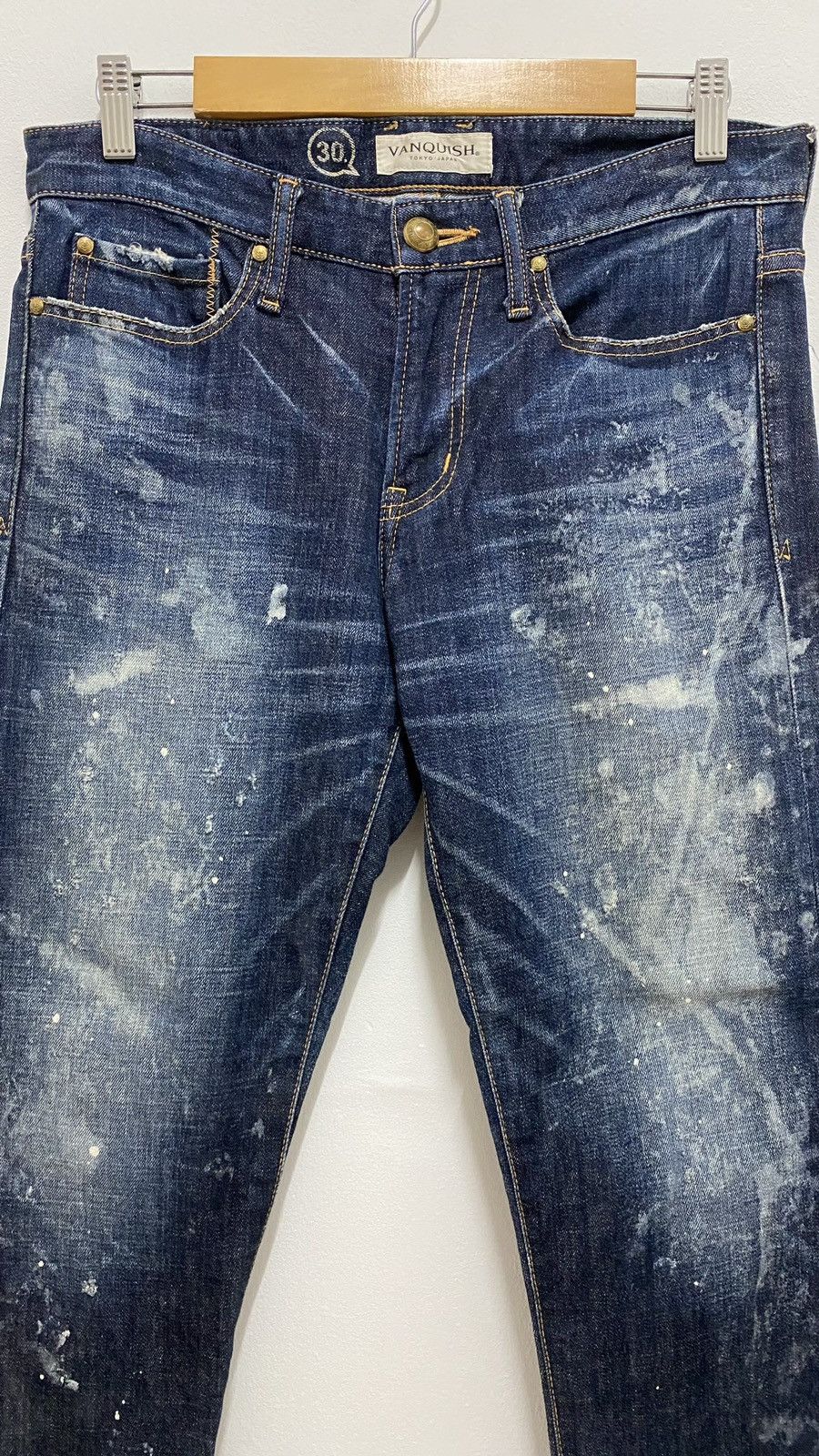 Vanquish Vanquish Distressed Denim Splatter Jeans Pants Size US 32 / EU 48 - 7 Thumbnail