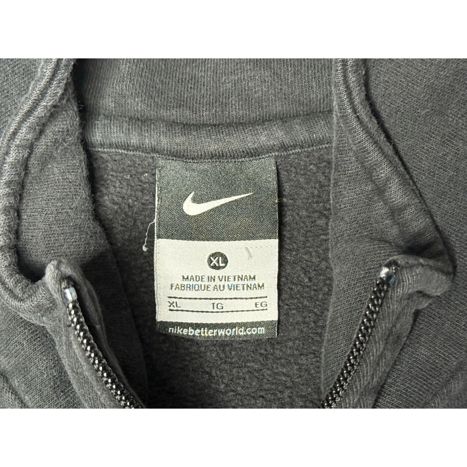 Nike Nike Full Zip Hoodless Collared Sweatshirt XL Size US XL / EU 56 / 4 - 3 Thumbnail