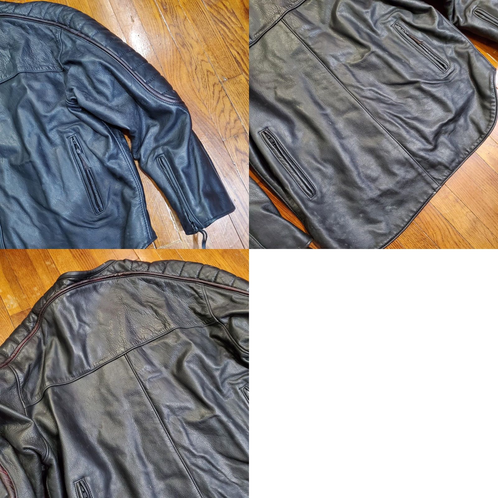 Schott VINTAGE Schott NYC Leather Jacket Mens 4XL Long Black Motorcycle Cafe Racer Made USA Size US XXL / EU 58 / 5 - 10 Thumbnail