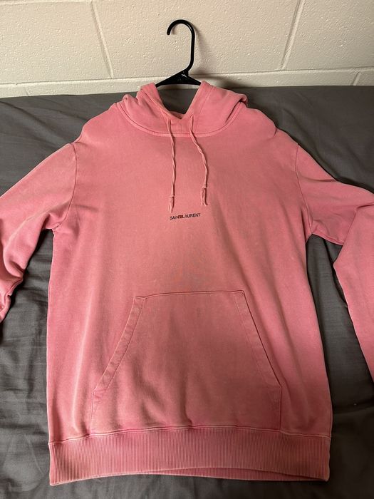 Saint laurent pink logo 2024 hoodie