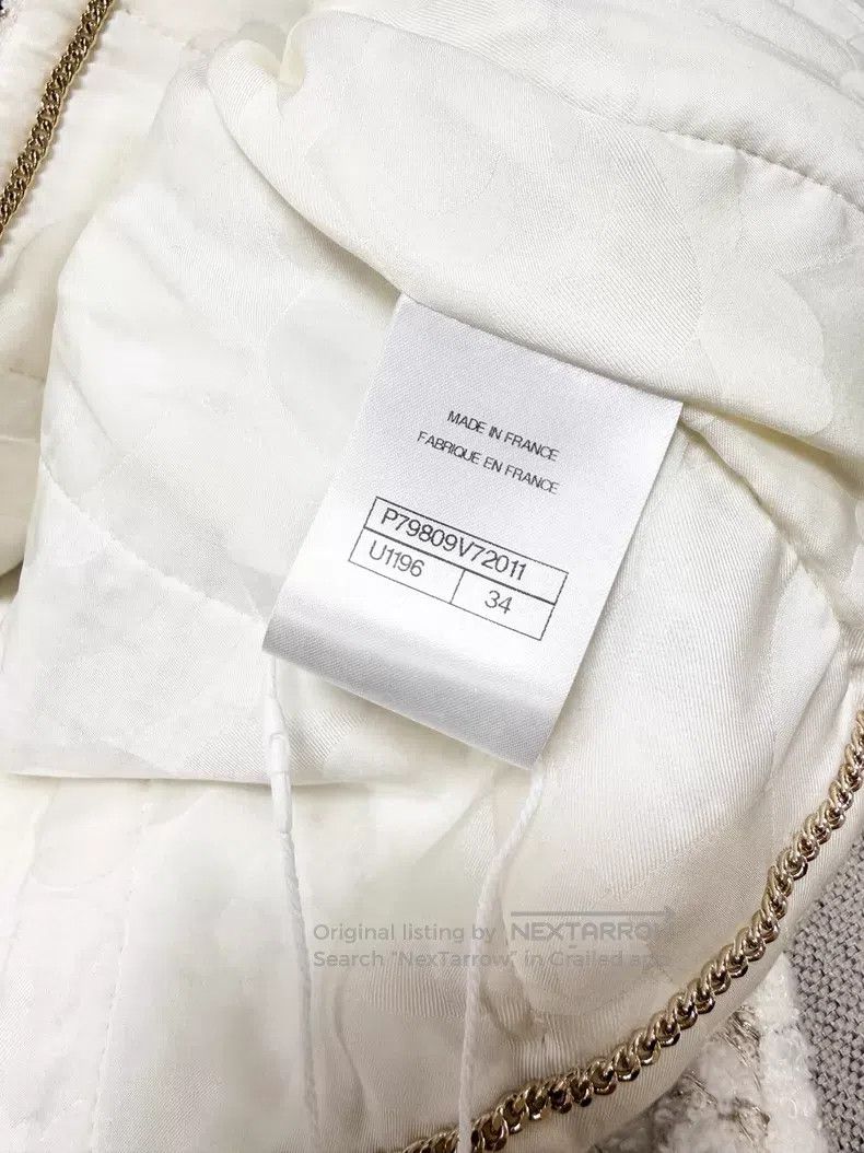 Chanel Chanel Plate-button woven two-pocket plaid tweed long-slee Size XXS / US 00 / IT 34 - 6 Thumbnail
