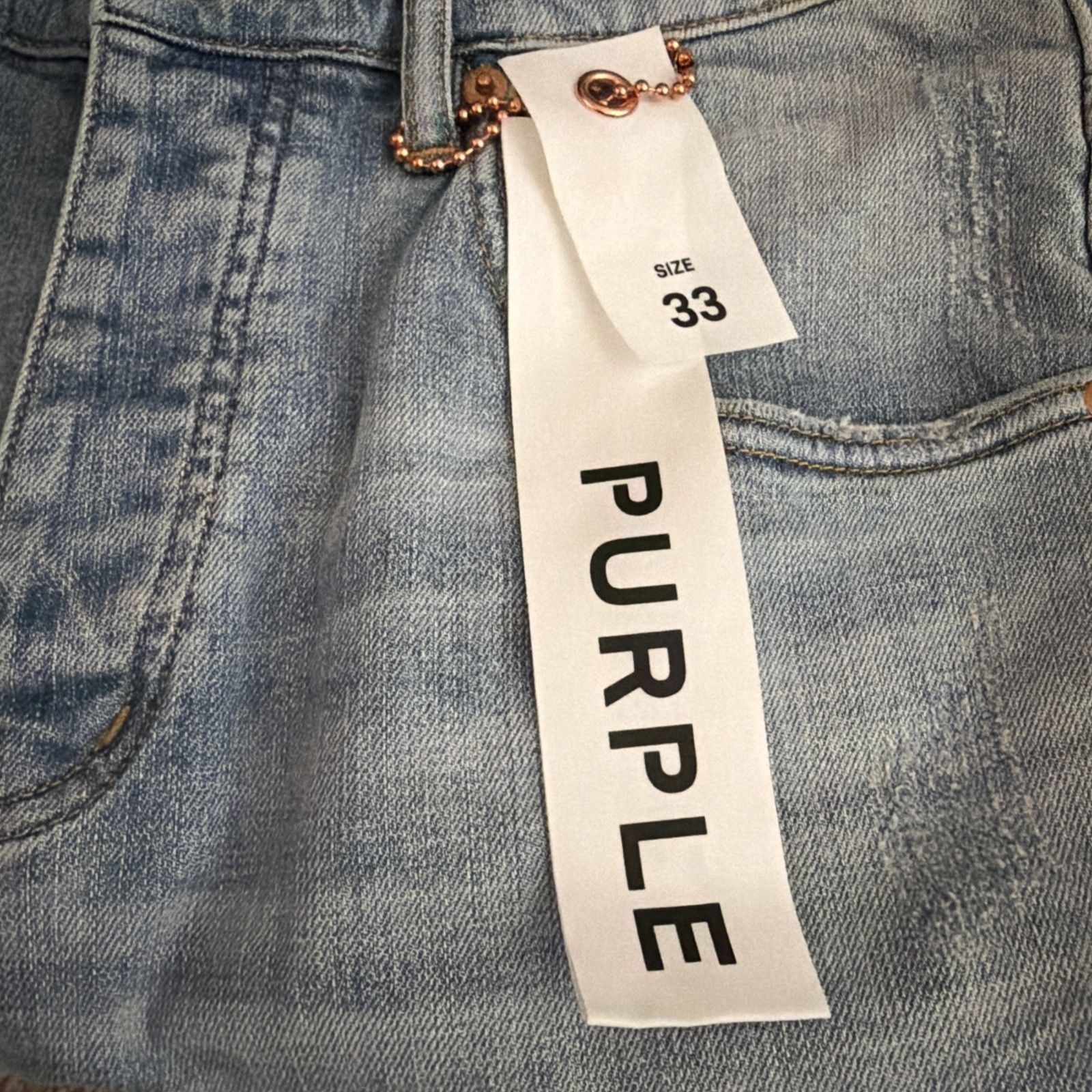 Purple Brand Purple Brand Jeans Men Dropped Slim Blue P002 Size 33/32 Size US 33 - 8 Thumbnail