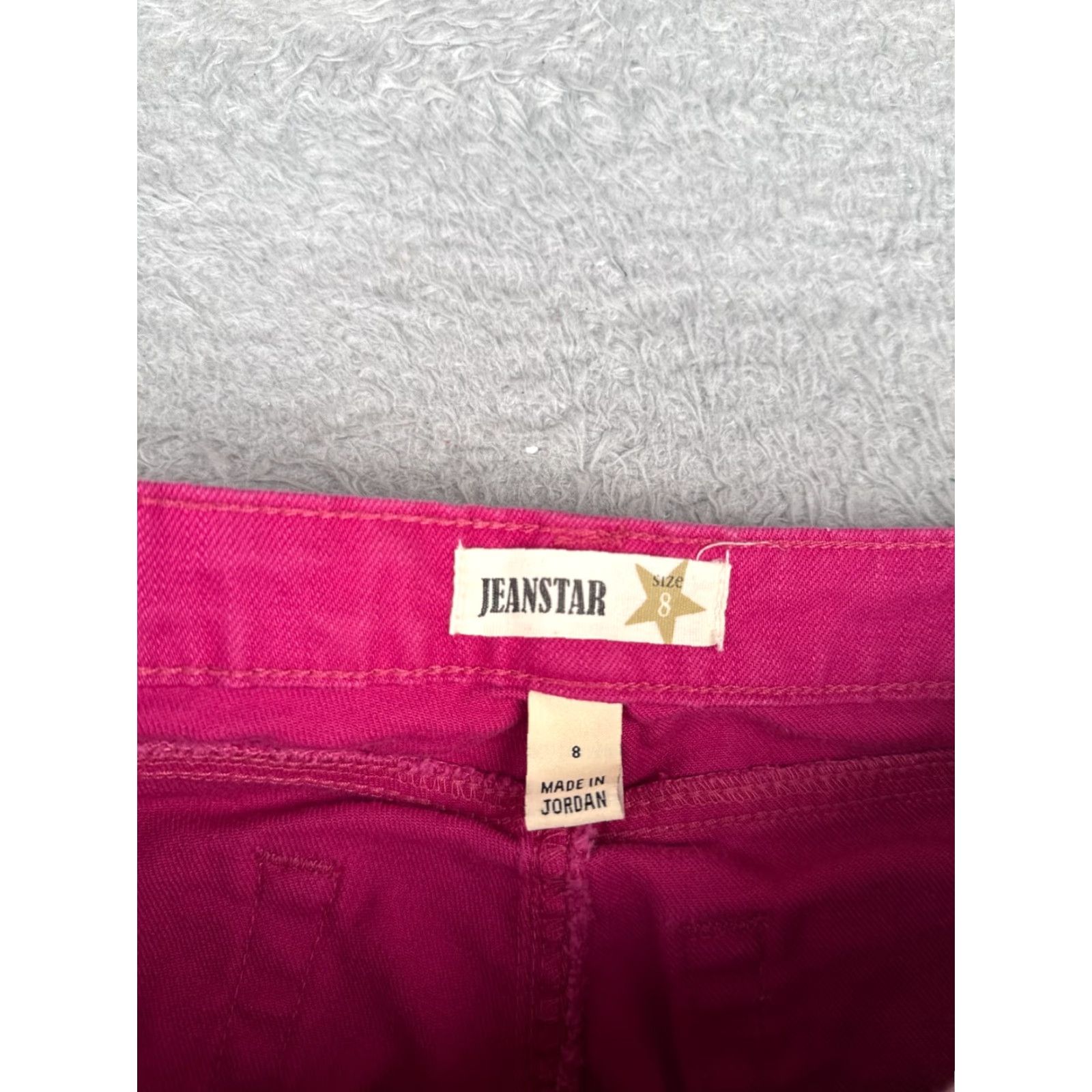 Vintage Jeanstar Jeans Womens Capri Mid Rise Pink Cotton Blend Embroidered 28x20 Denim 5-Pocket Zipper Distressed Button - Vintage: No Size 30" / US 8 / IT 44 - 6 Thumbnail