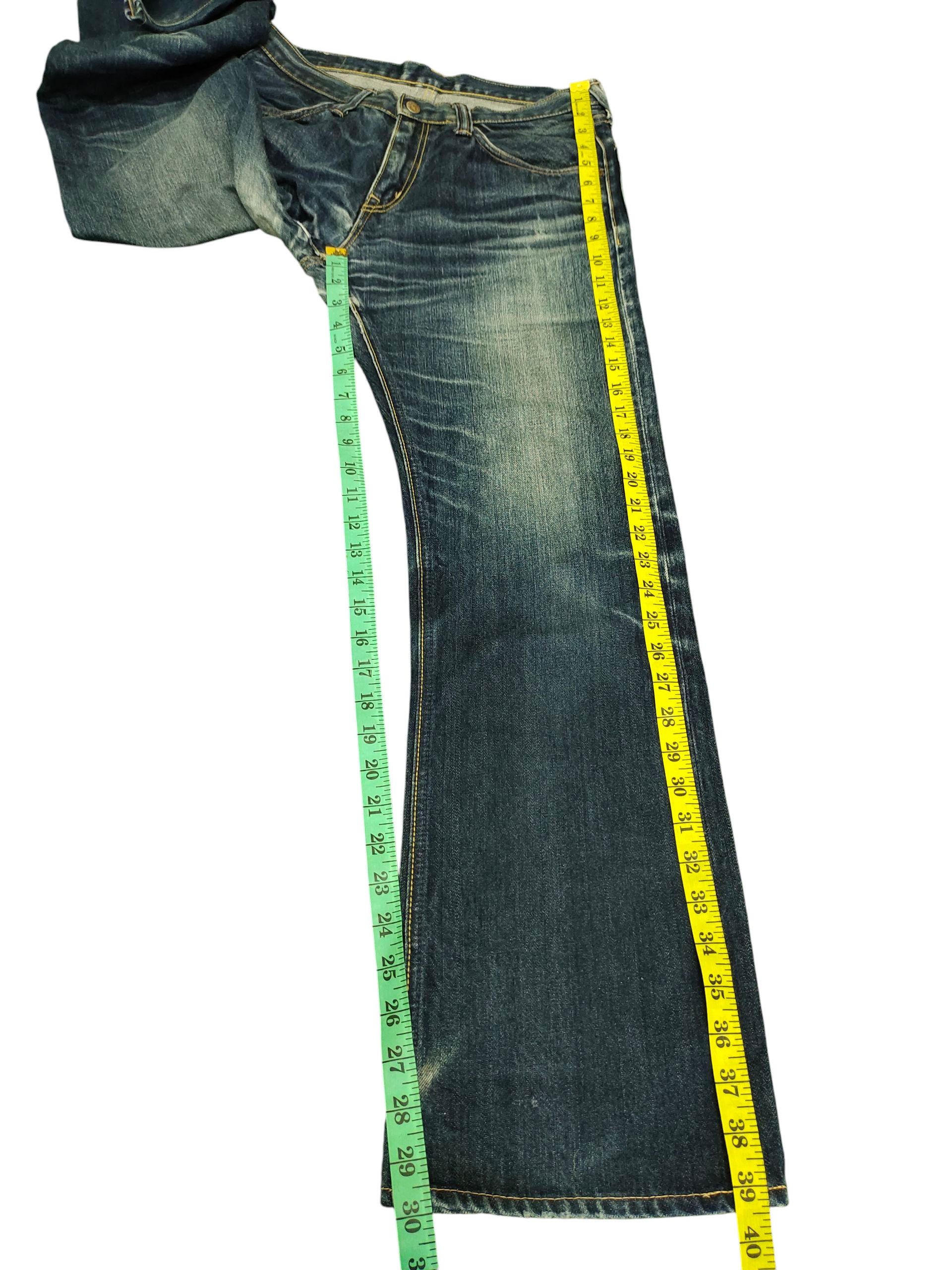 パンツ hard faded clawmark denim Blue Blue Japan Clawmark Distress Faded Denim Jeans