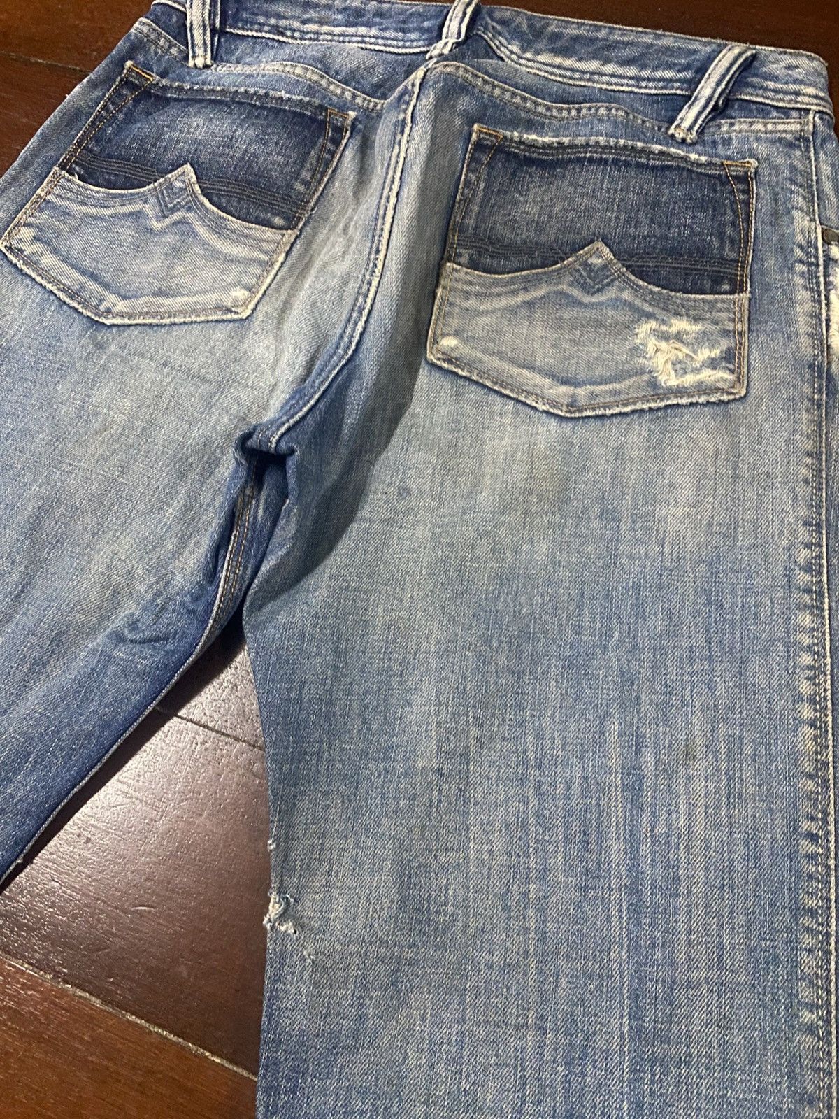 Diesel Vintage y2k Diesel Jeans Flared boot cut distressed wide Size US 33 - 13 Thumbnail