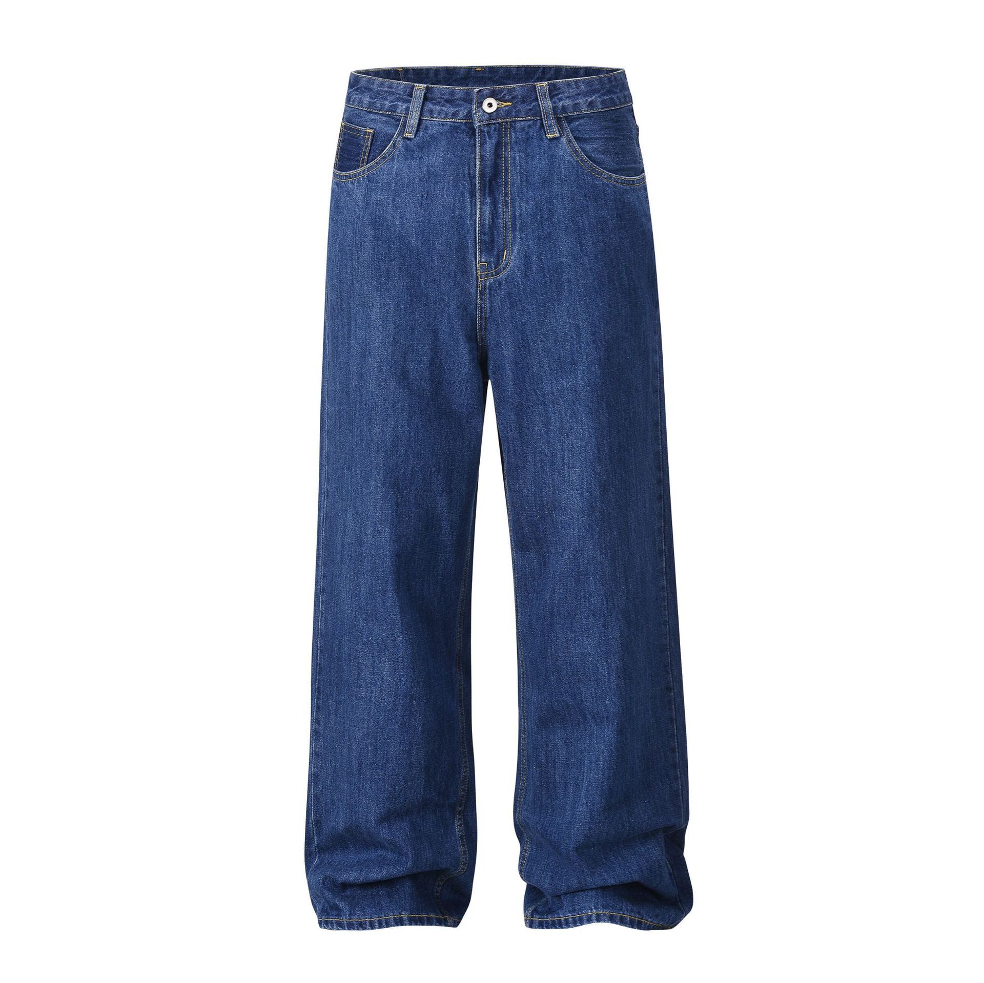 Japanese Brand × Jean High street washed loose wide-leg cargo straight jeans Size US 32 / EU 48 - 1 Thumbnail