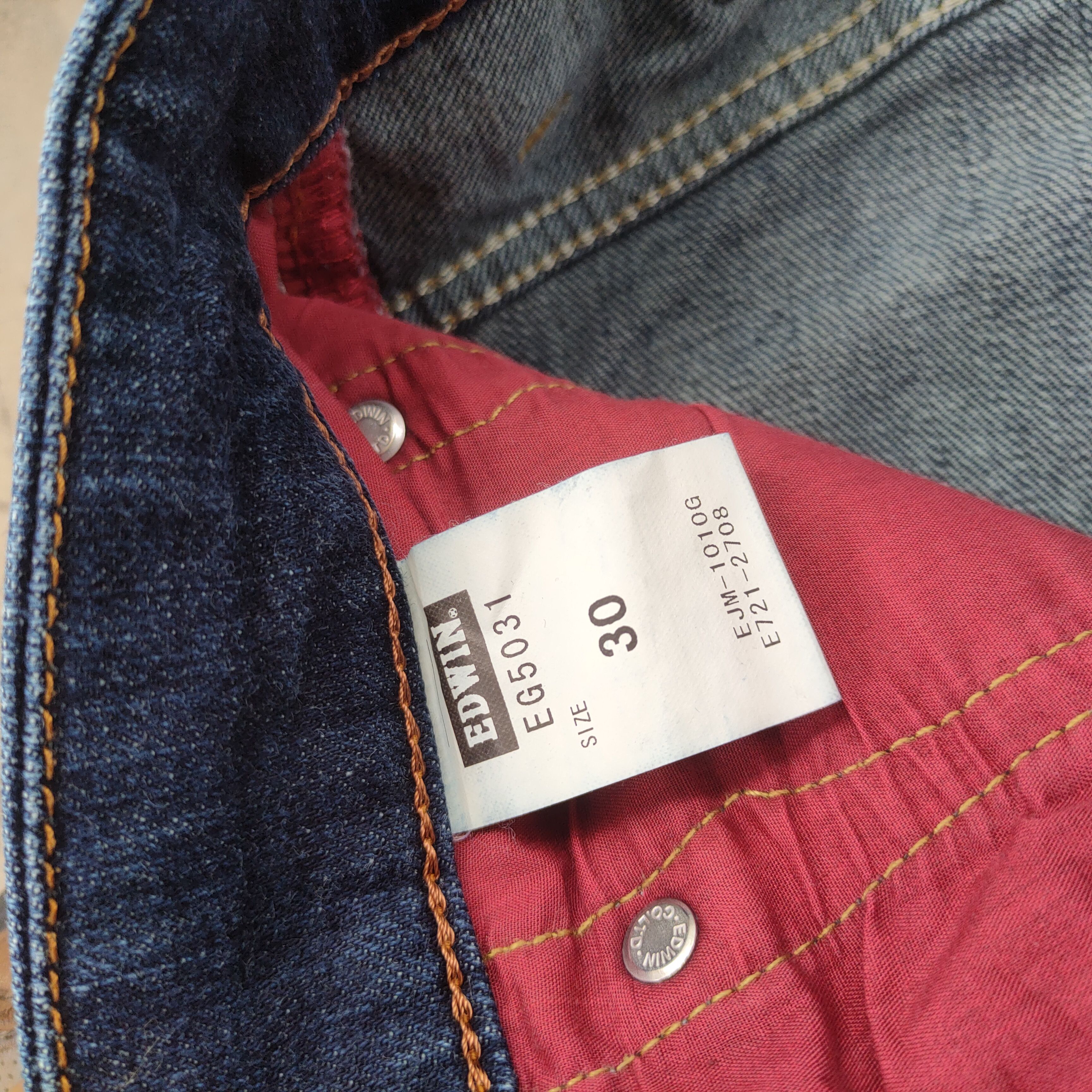Edwin W32 VINTAGE EDWIN BOOT CUT FADED DISTRESSED JEAN PANTS Size US 32 / EU 48 - 11 Thumbnail