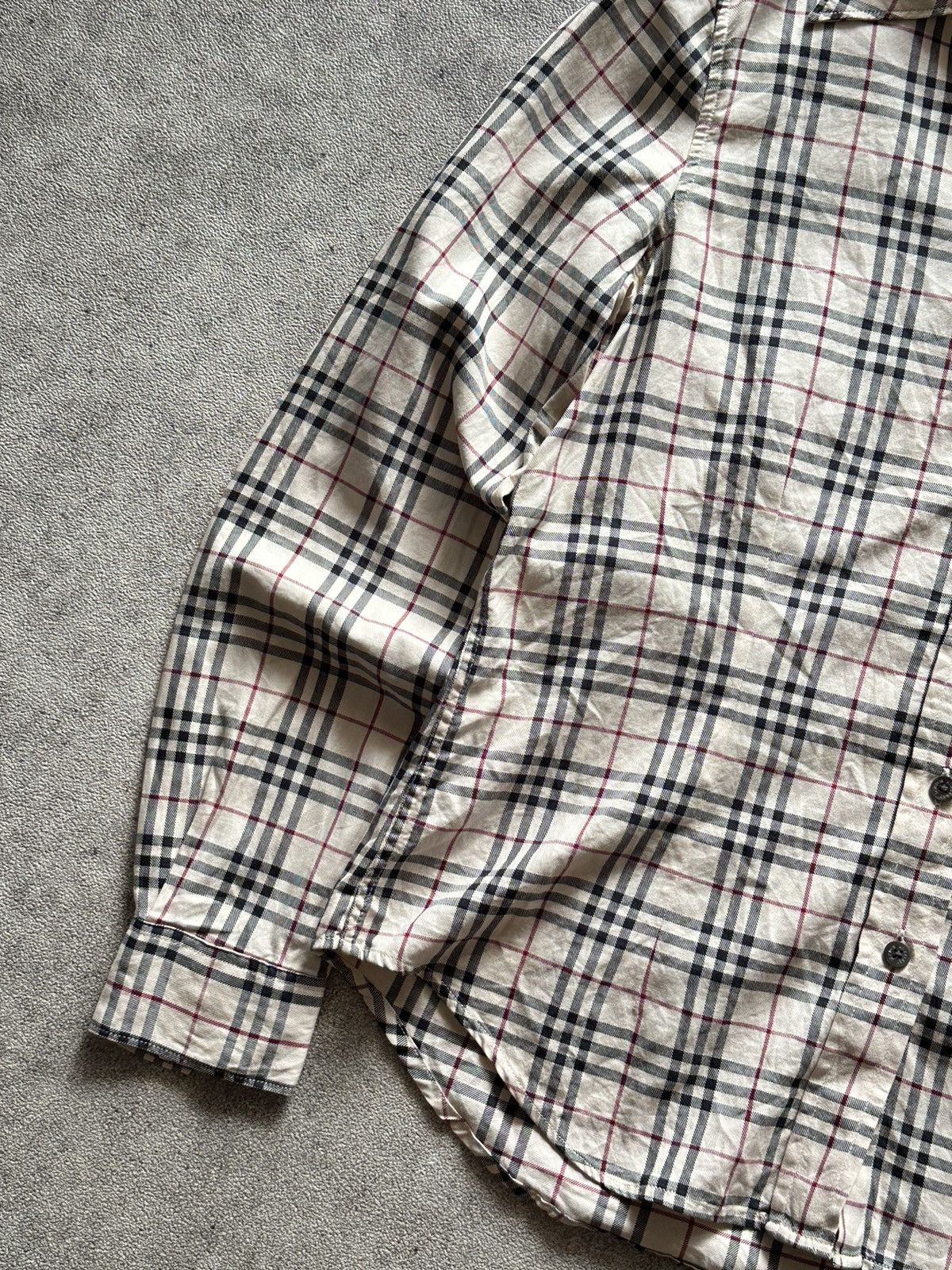 Burberry 90s Vintage Burberry London Made in UK Nova Check Button Up Size M / US 6-8 / IT 42-44 - 2 Thumbnail
