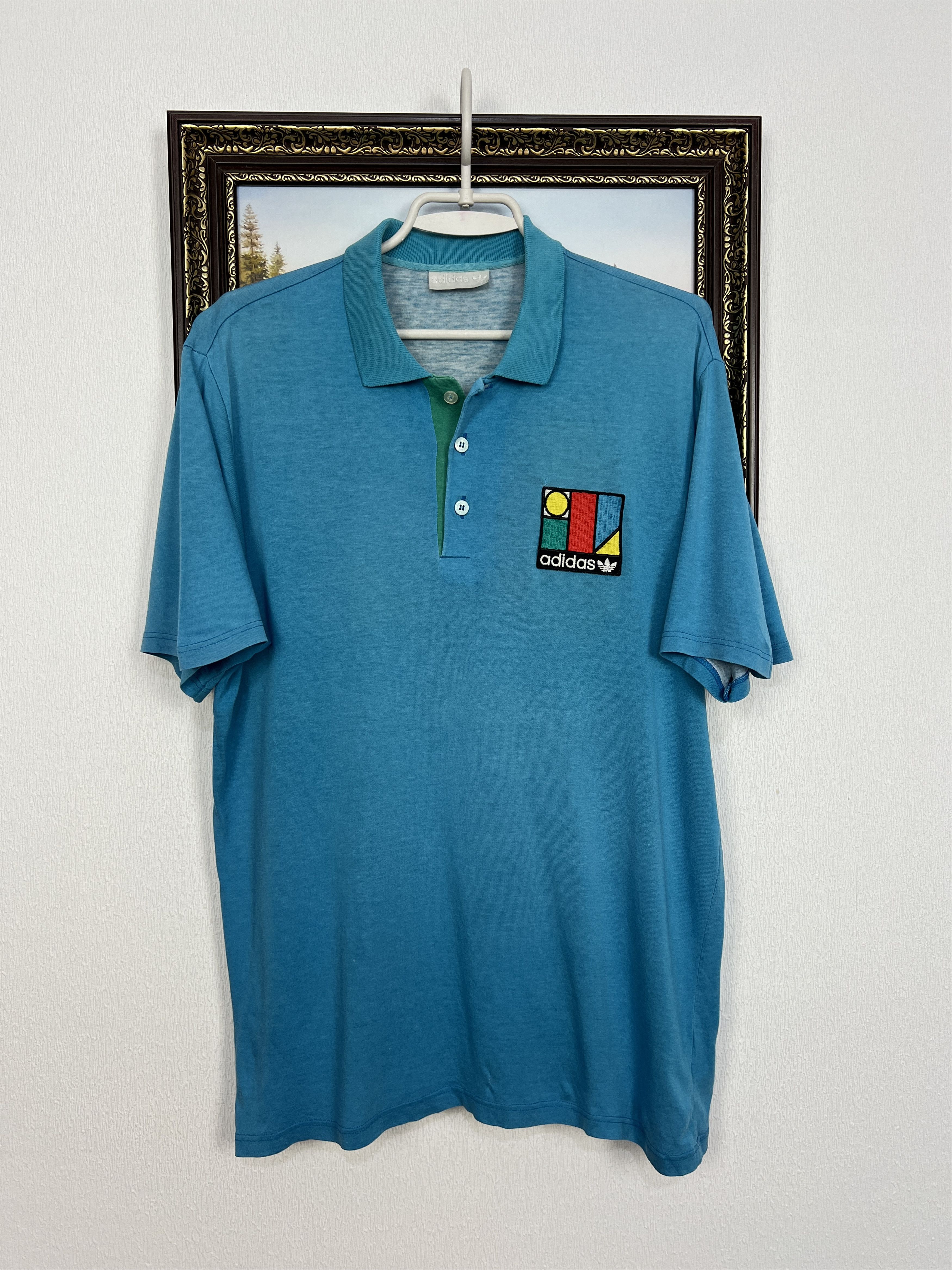 Adidas Vintage 90's Adidas Ivan lendl Tennis Shirt Jersey Polo Rare Size US L / EU 52-54 / 3 - 3 Thumbnail