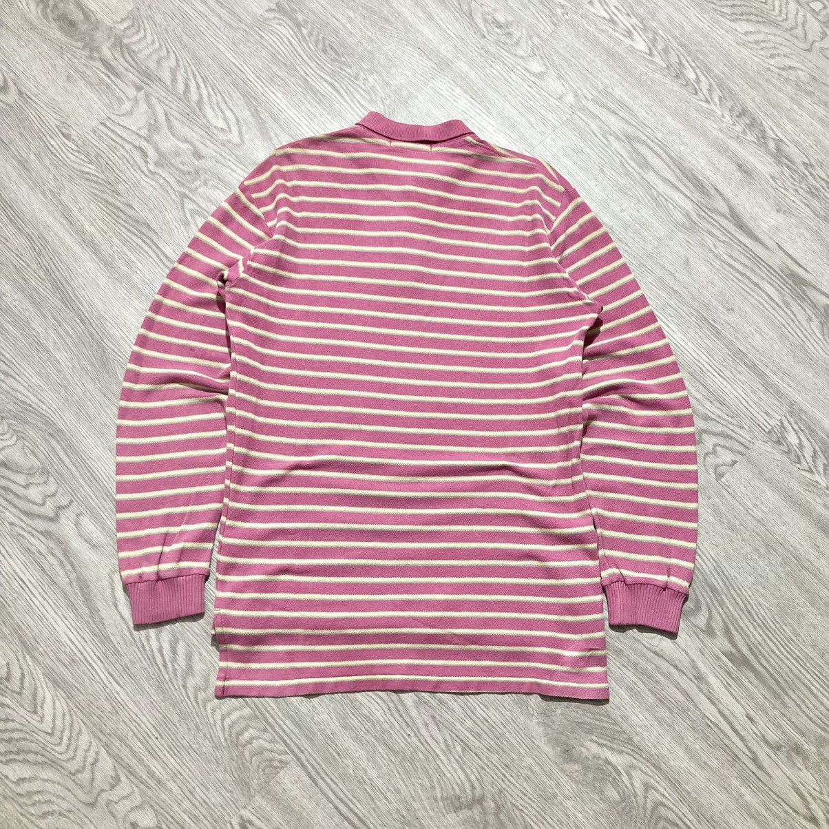 Polo Ralph Lauren Vintage Polo Ralph Lauren Striped Rugby Shirt Pink Size US M / EU 48-50 / 2 - 11 Thumbnail