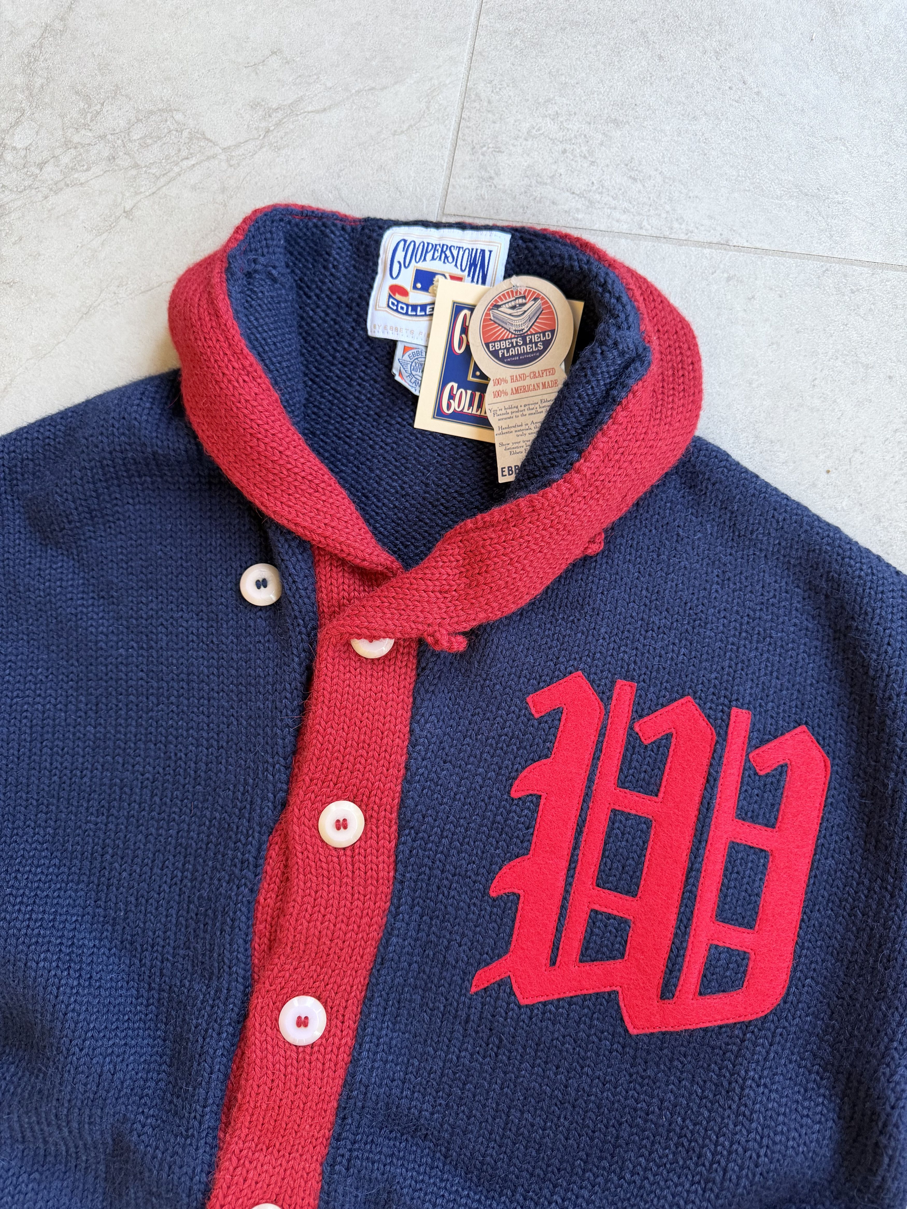 Ebbets Field Flannels Ebbets Field 1912 Washington Senators Shawl Collar Sweater Size US L / EU 52-54 / 3 - 2 Thumbnail