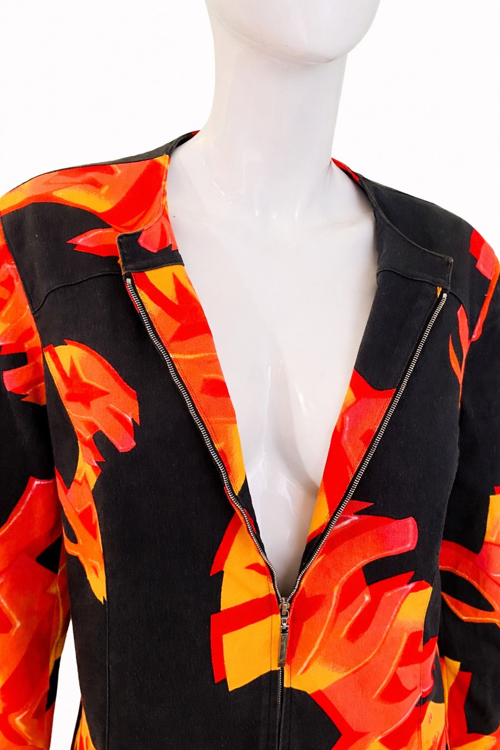 Thierry Mugler Thierry Mugler Flame Graffiti Skirt Suit Set Dress Large Size L / US 10 / IT 46 - 6 Thumbnail