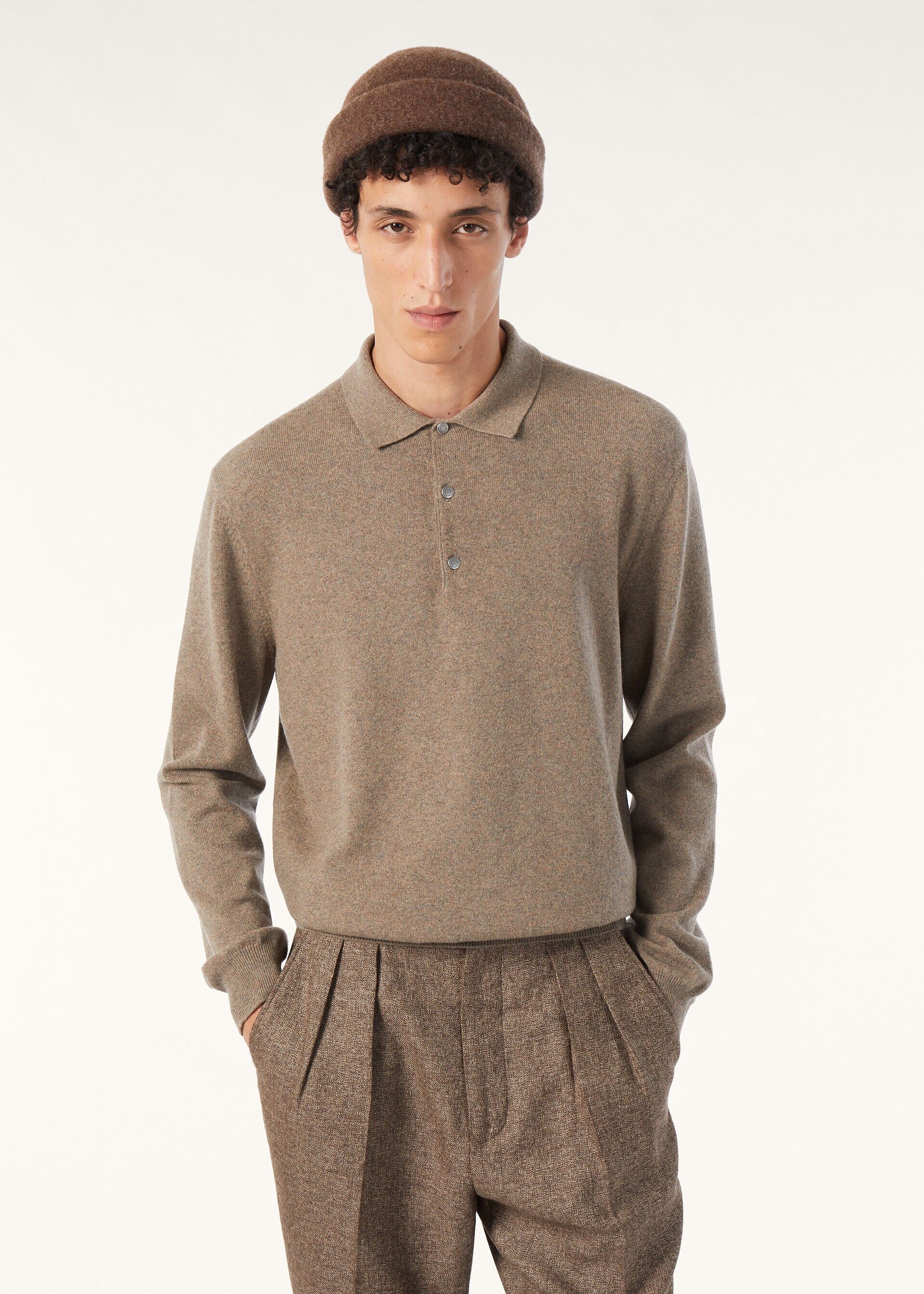 Loro Piana os11x0226 FAO9748 Classic Polo Shirt Licorice Root Melange Size US S / EU 44-46 / 1 - 4 Thumbnail
