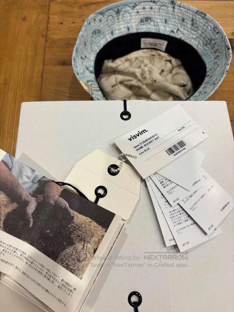 Visvim VISVIM Dome Bucket Hat in Blue. Size ONE SIZE - 4 Thumbnail