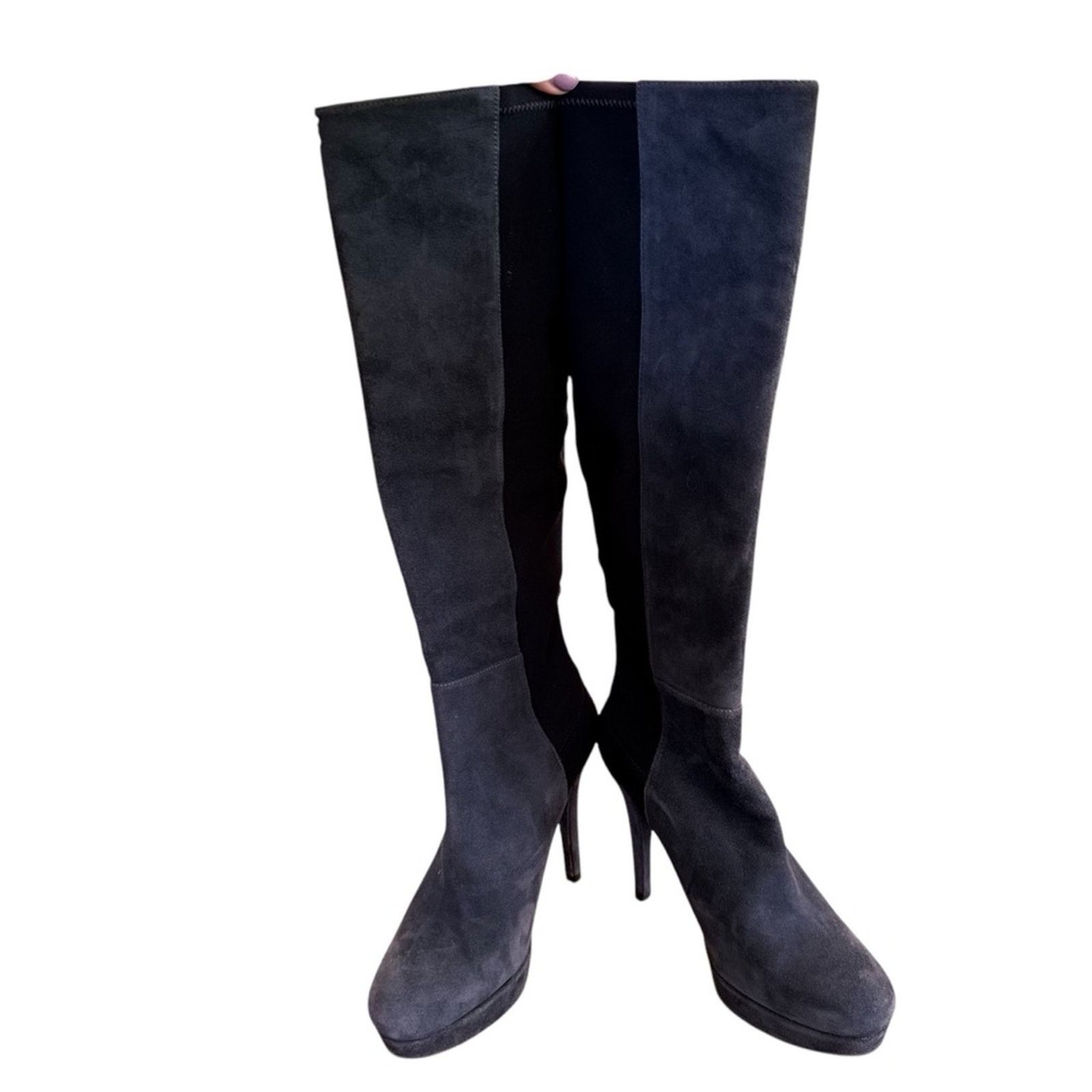 Stuart Weitzman Stuart Weitzman Skyline Platform Knee-High Boots Size US 5 / IT 35 - 3 Thumbnail