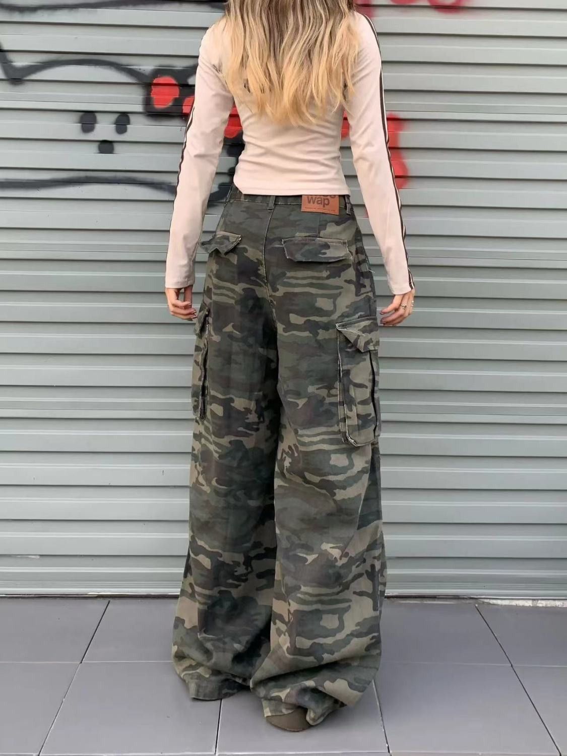 Other Camouflage Y2k Hip Hop Jean Size 34" / US 12 / IT 48 - 3 Thumbnail