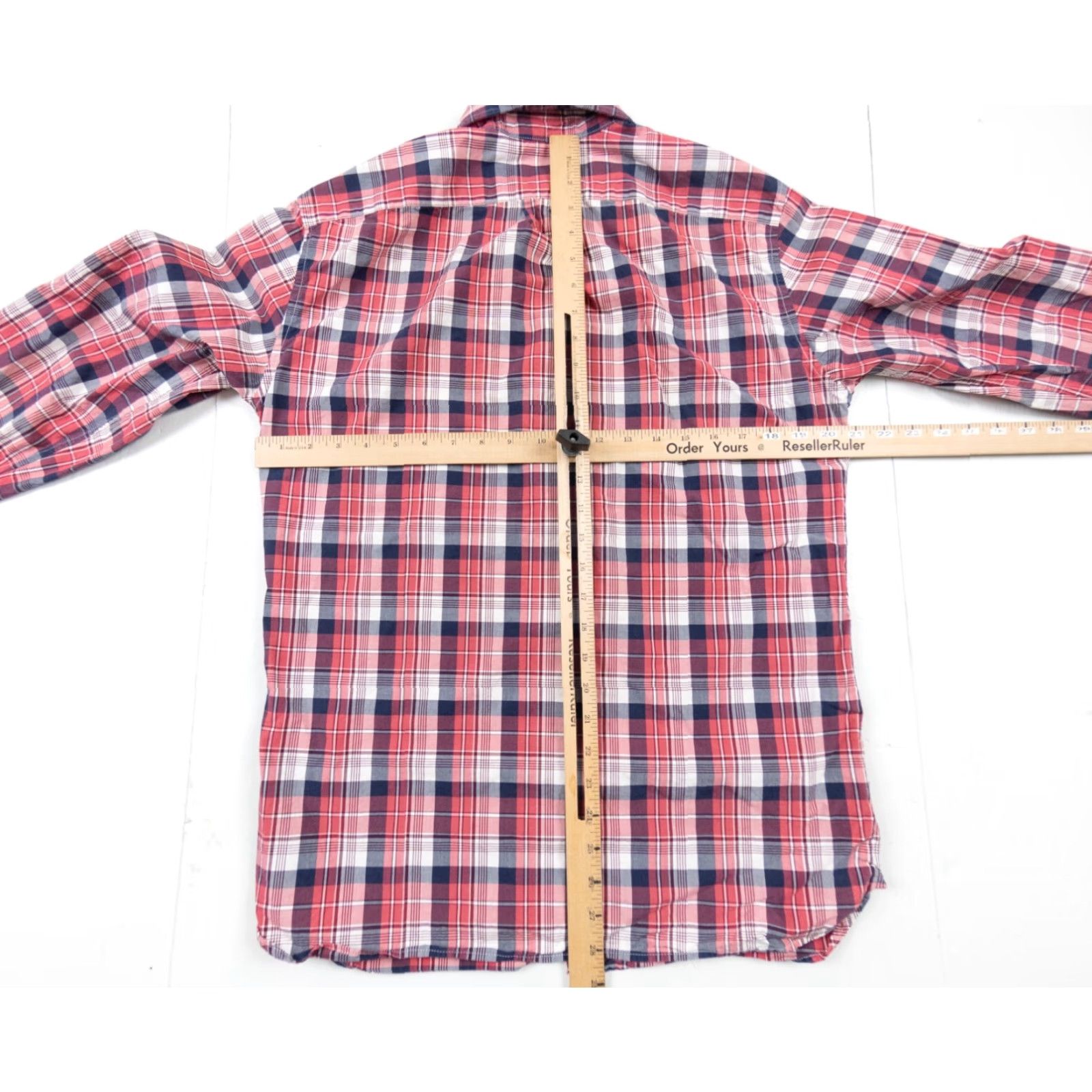 J.Crew J.CREW Men's Slim Fit Button-Up Shirt Medium Red Plaid Long Sleeve Preppy Size US M / EU 48-50 / 2 - 6 Thumbnail