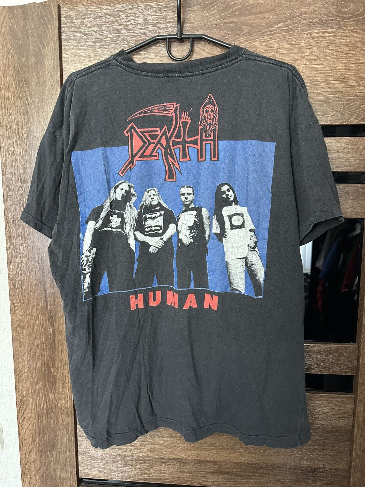 Band Tees 1991 Death Human Vintage Band Rock T-Shirt Tee Size US L / EU 52-54 / 3 - 6 Thumbnail