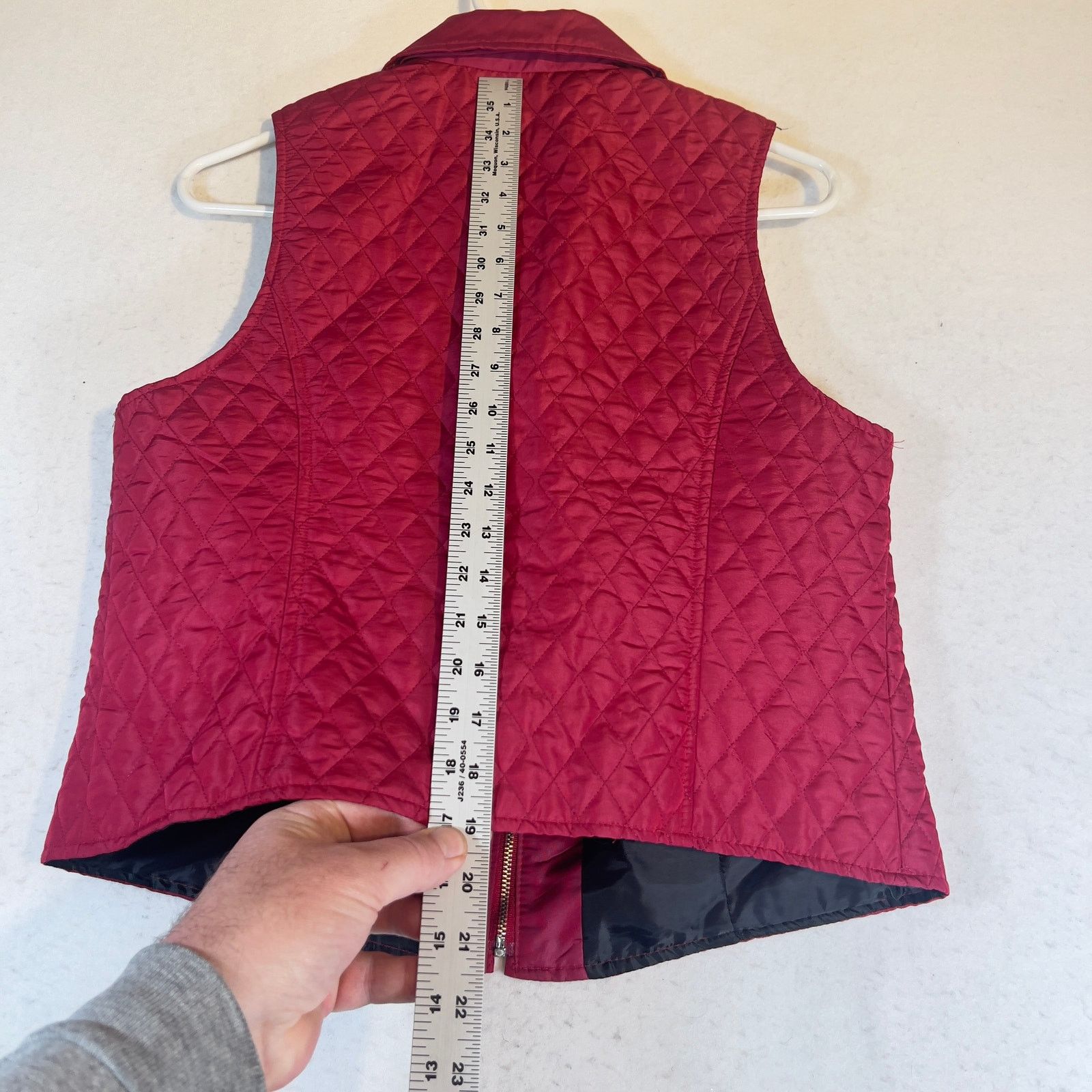 Other Talbots Petites Quilted Vest Womans S Cranberry Red Full Zip Size S / US 4 / IT 40 - 7 Thumbnail