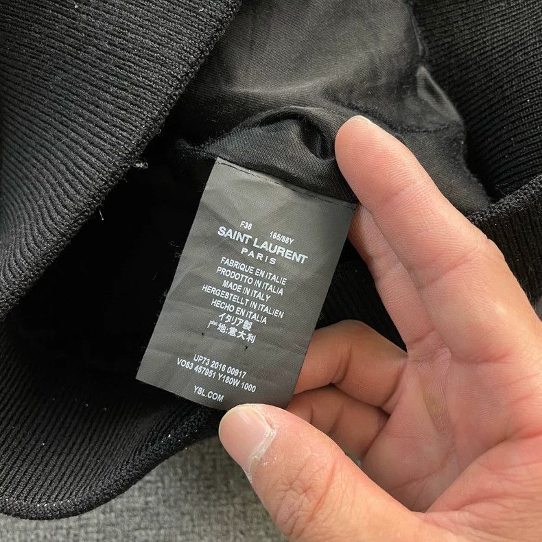 Yves Saint Laurent Saint Laurent Black Star Baseball Jacket-2508 Size US M / EU 48-50 / 2 - 6 Thumbnail
