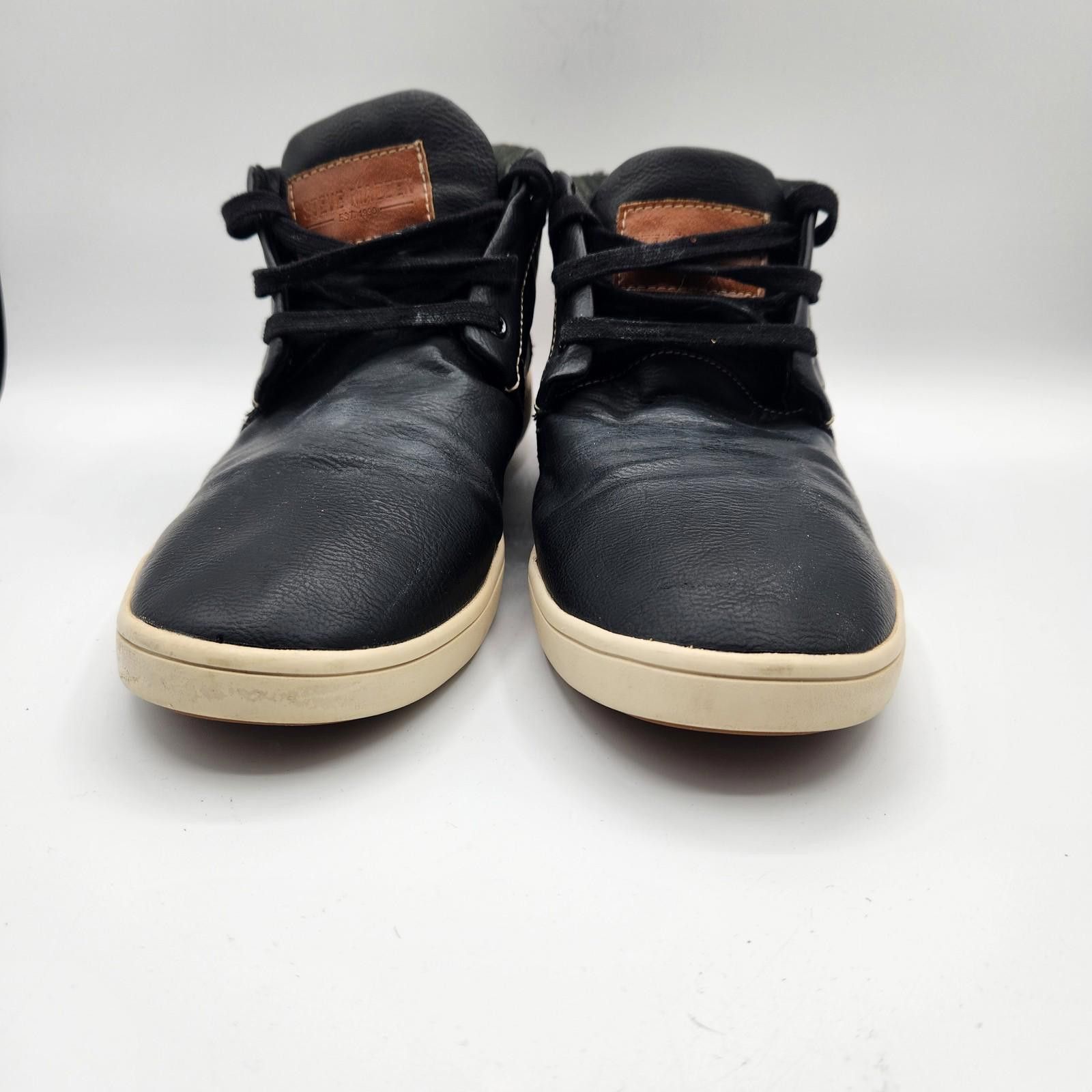 Steve Madden Steve Madden Kobe Black Brown Leather Shoes Size 10 Size US 10 / EU 43 - 2 Thumbnail