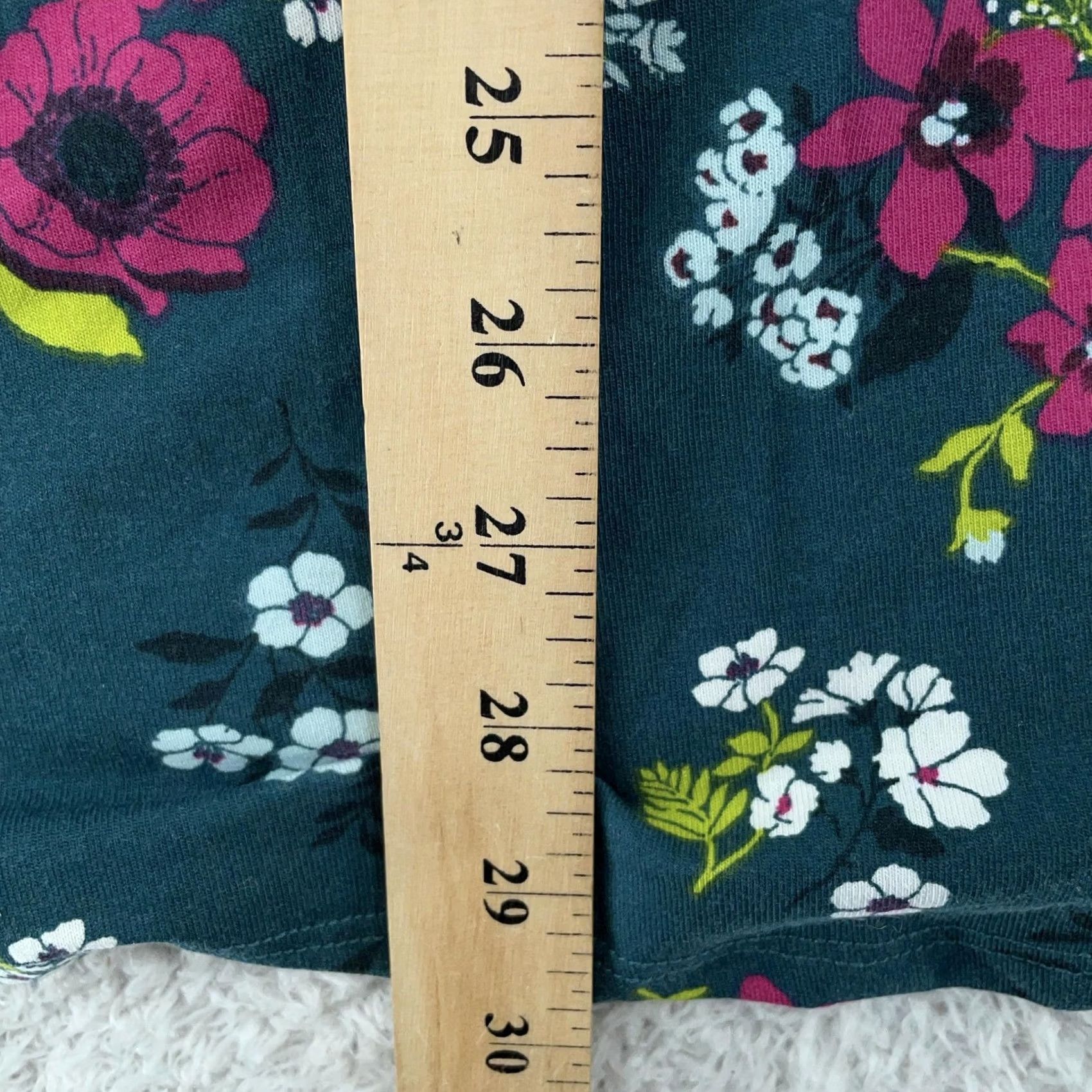 Vintage LuLaRoe Erin Shirt Womens XL Green Floral Long Sleeve Tunic Crew Neck Size XL / US 12-14 / IT 48-50 - 5 Thumbnail