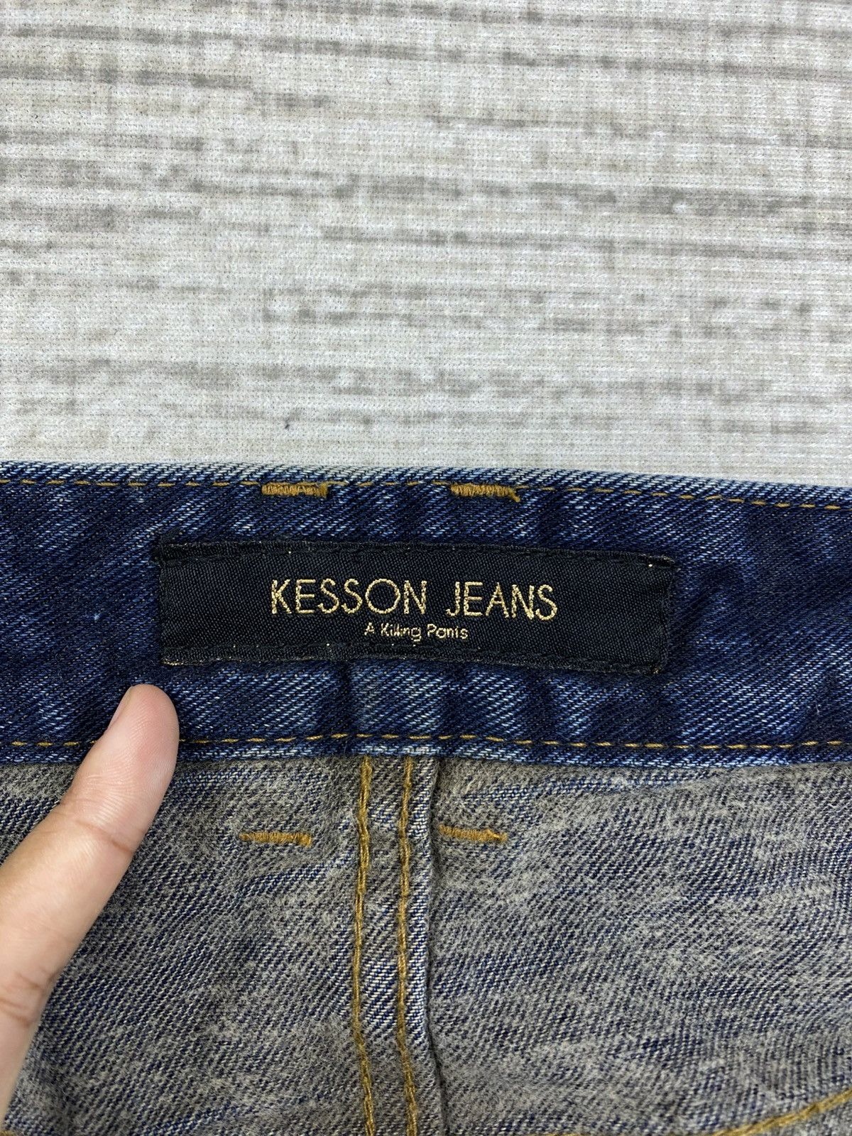 If Six Was Nine × Le Grande Bleu (L.G.B.) × Vintage Vintage Kesson Jeans Distressed Denim Pants Size US 30 / EU 46 - 13 Thumbnail