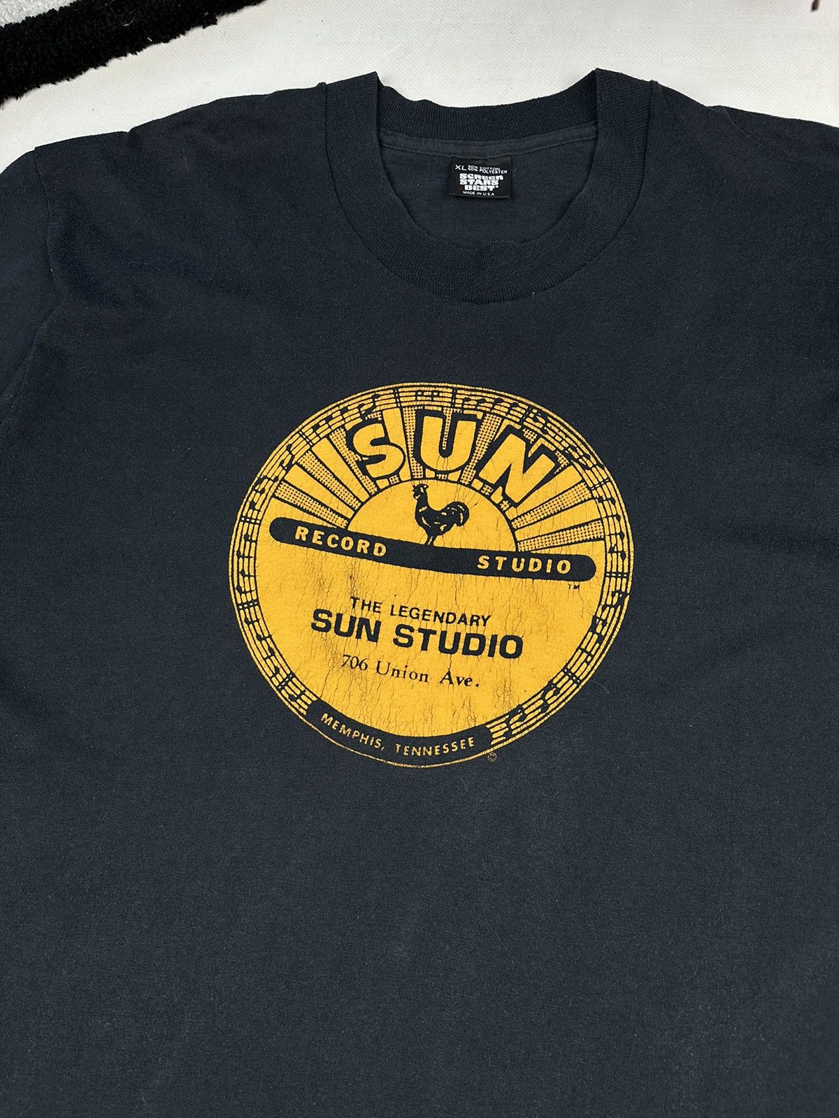 Band Tees × Vintage Vintage 90's Sun Studio Memphis Tshirt Size US XL / EU 56 / 4 - 2 Thumbnail