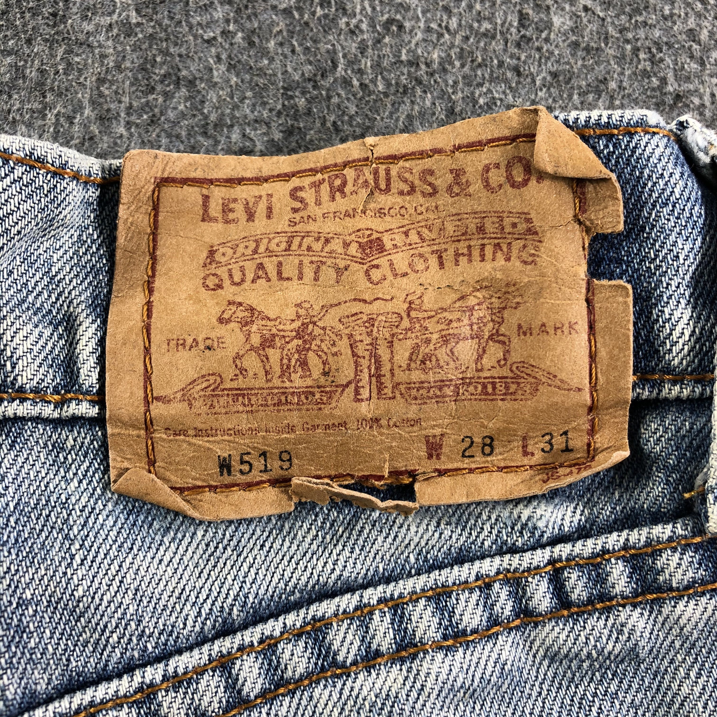 Levi's 90s Vintage Blue Wash Levis 519 Jeans-J2893 Size US 26 / EU 42 - 5 Thumbnail