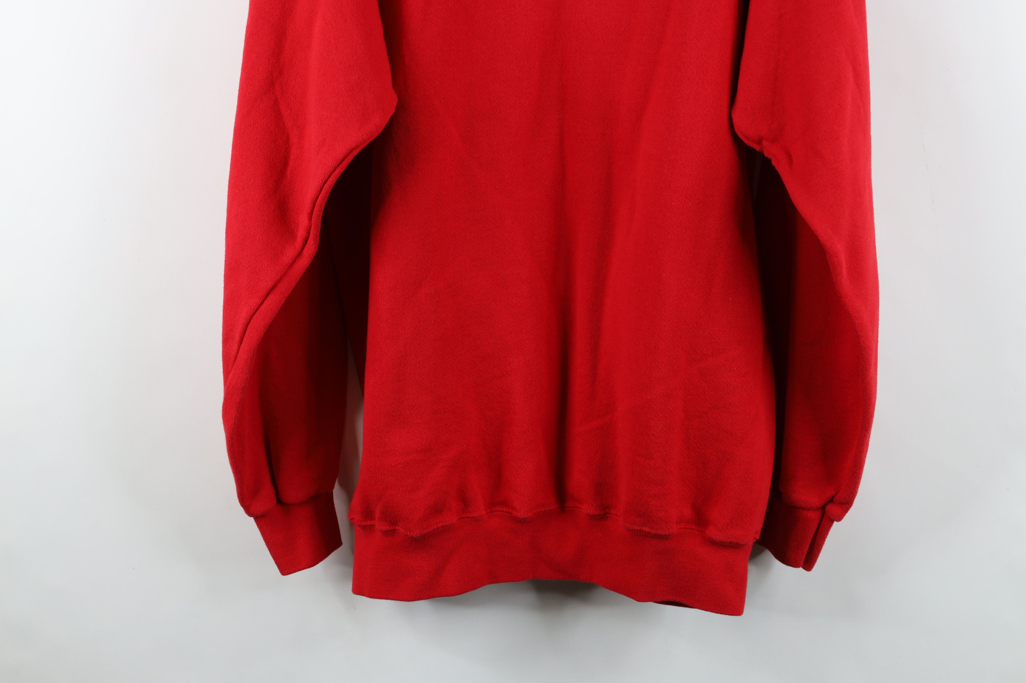 Vintage Vintage 90s Streetwear Christmas Snowman Sweatshirt Red Size L / US 10 / IT 46 - 12 Thumbnail