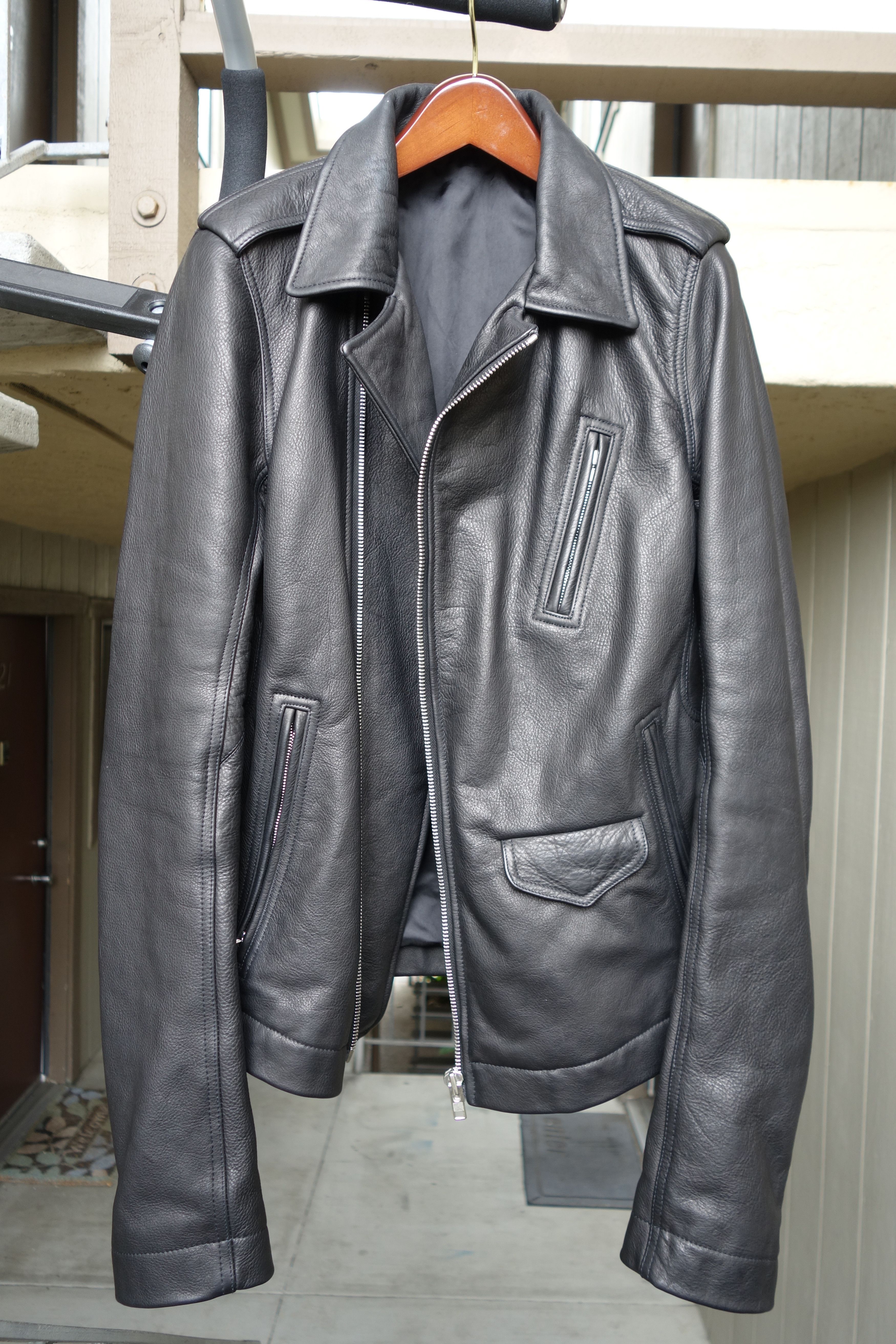 Rick Owens Rick Owens 2014 Stooges Heavy Calf Leather Jacket LCW Size US M / EU 48-50 / 2 - 2 Thumbnail