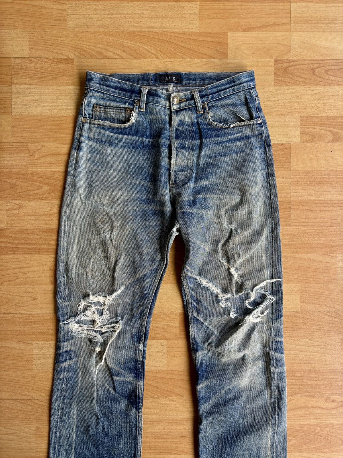 A.P.C. THRASHED APC DENIM Size US 30 / EU 46 - 2 Thumbnail