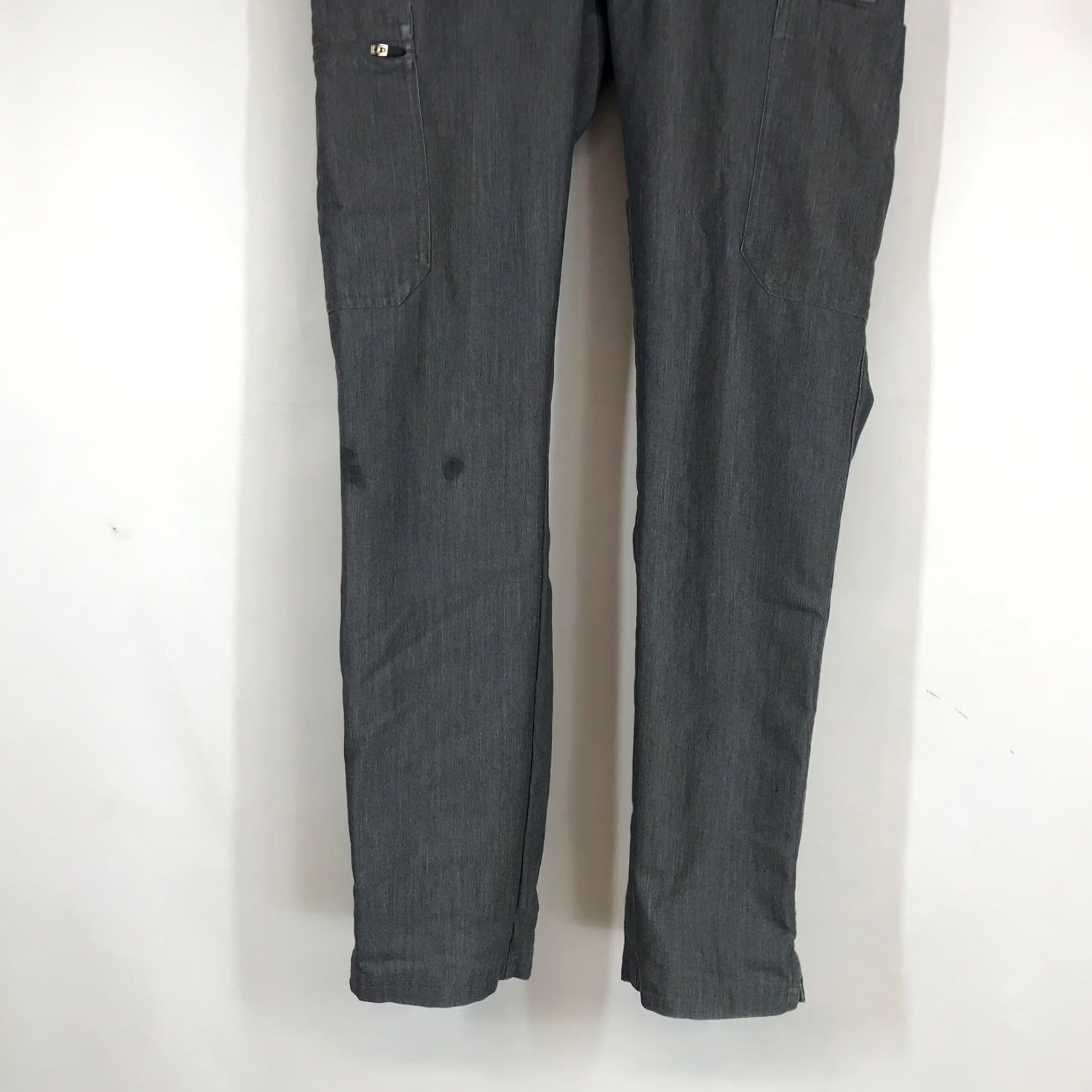 Altea FIGS Cargo Scrub Pants Slim Fit Jogger Mens Small Graphite Gray Teal Drawstring Size US 29 - 3 Thumbnail