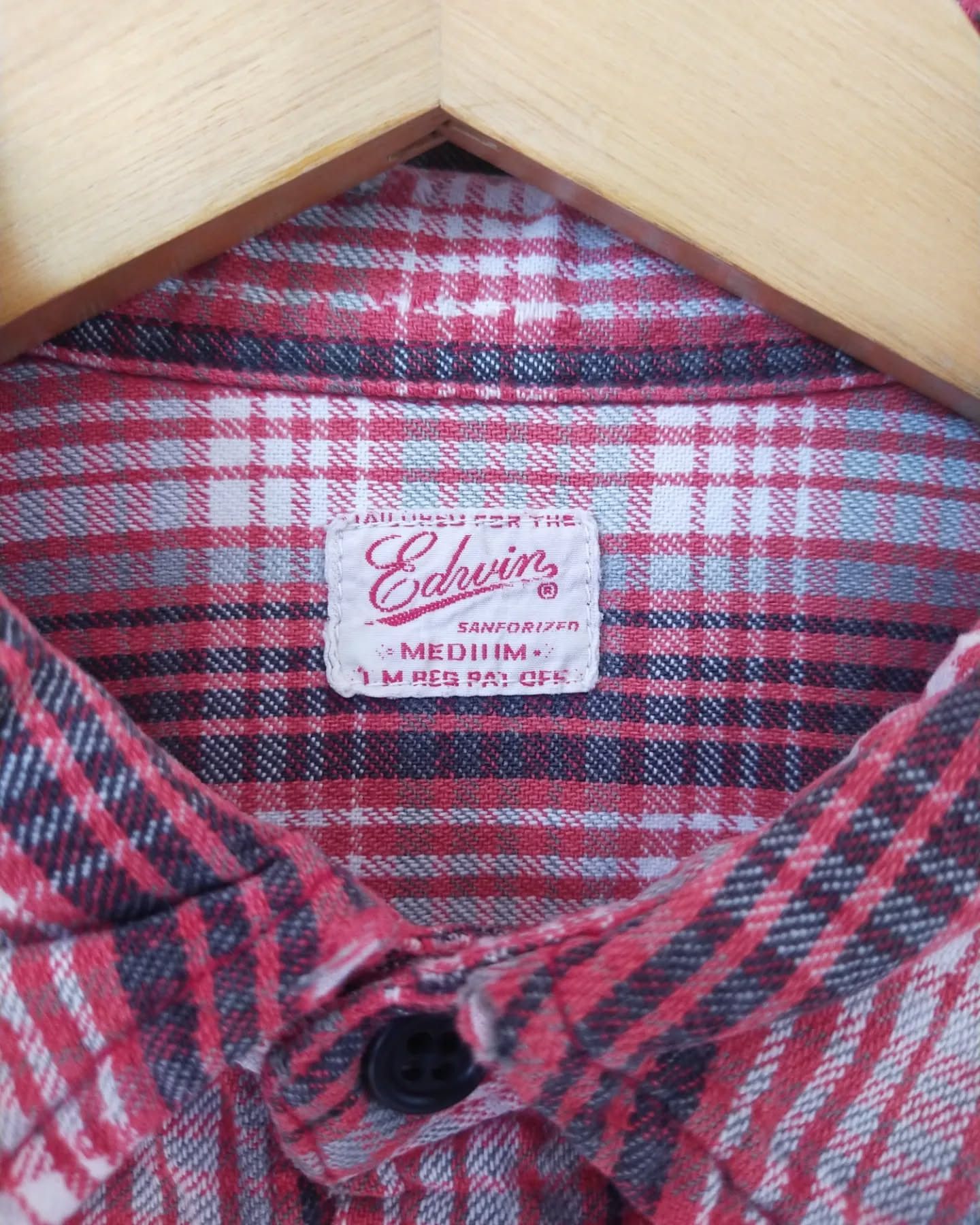 Edwin 90s Edwin Red Plaid Flannel Shirt Japan Size US M / EU 48-50 / 2 - 3 Thumbnail