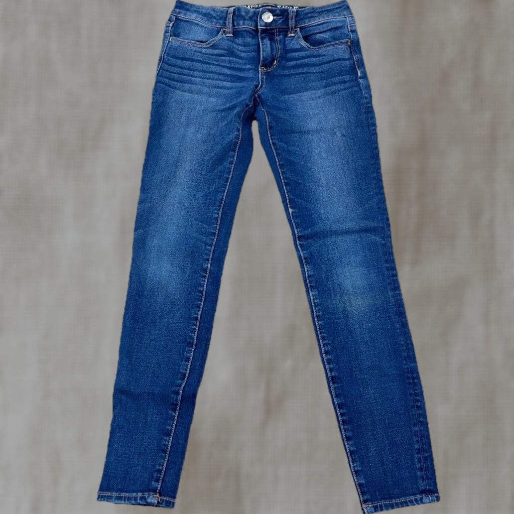 American Eagle Outfitters American Eagle Outfitters Jeans Jegging Dark Wash 2 Womens Regular 27in Inseam Blue Cotton Blend Denim 5-Pocket Rise Low A07 Size 26" / US 2 / IT 38 - 1 Thumbnail