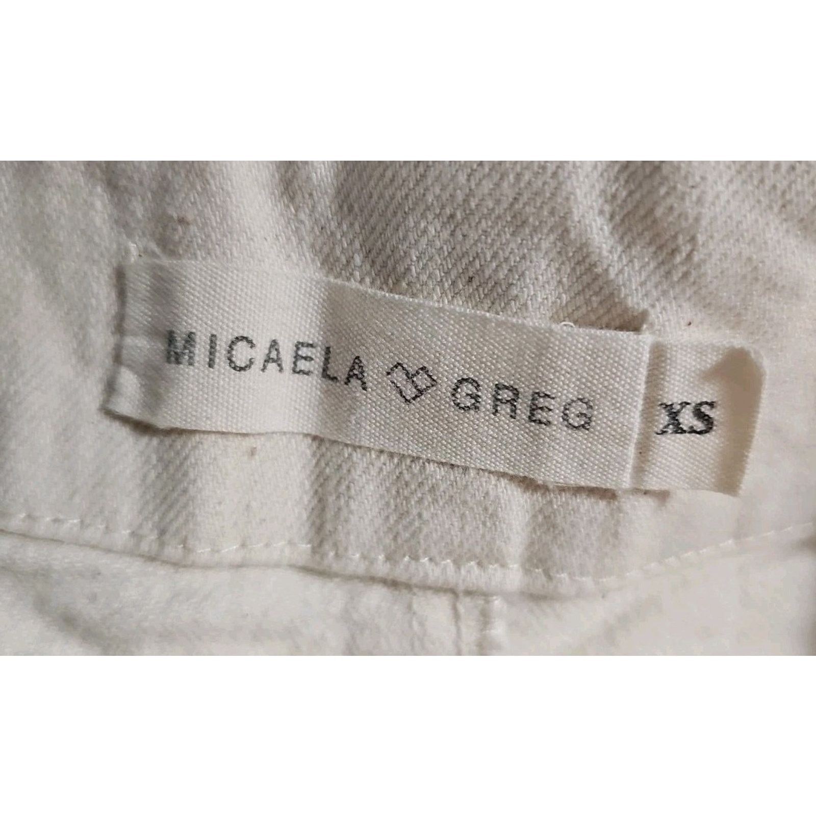 Other Micaela Greg Cream Seamed Straight Jeans Women’s XS Size 25" / US 0 / IT 36 - 6 Thumbnail