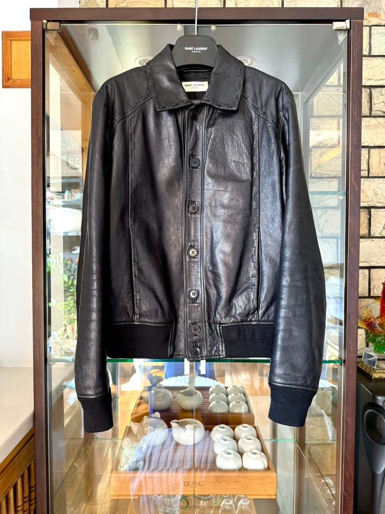 Yves Saint Laurent saint Laurent 18ss sheepskin woven jacket 2501-Nextarrow Size US S / EU 44-46 / 1 - 1 Thumbnail