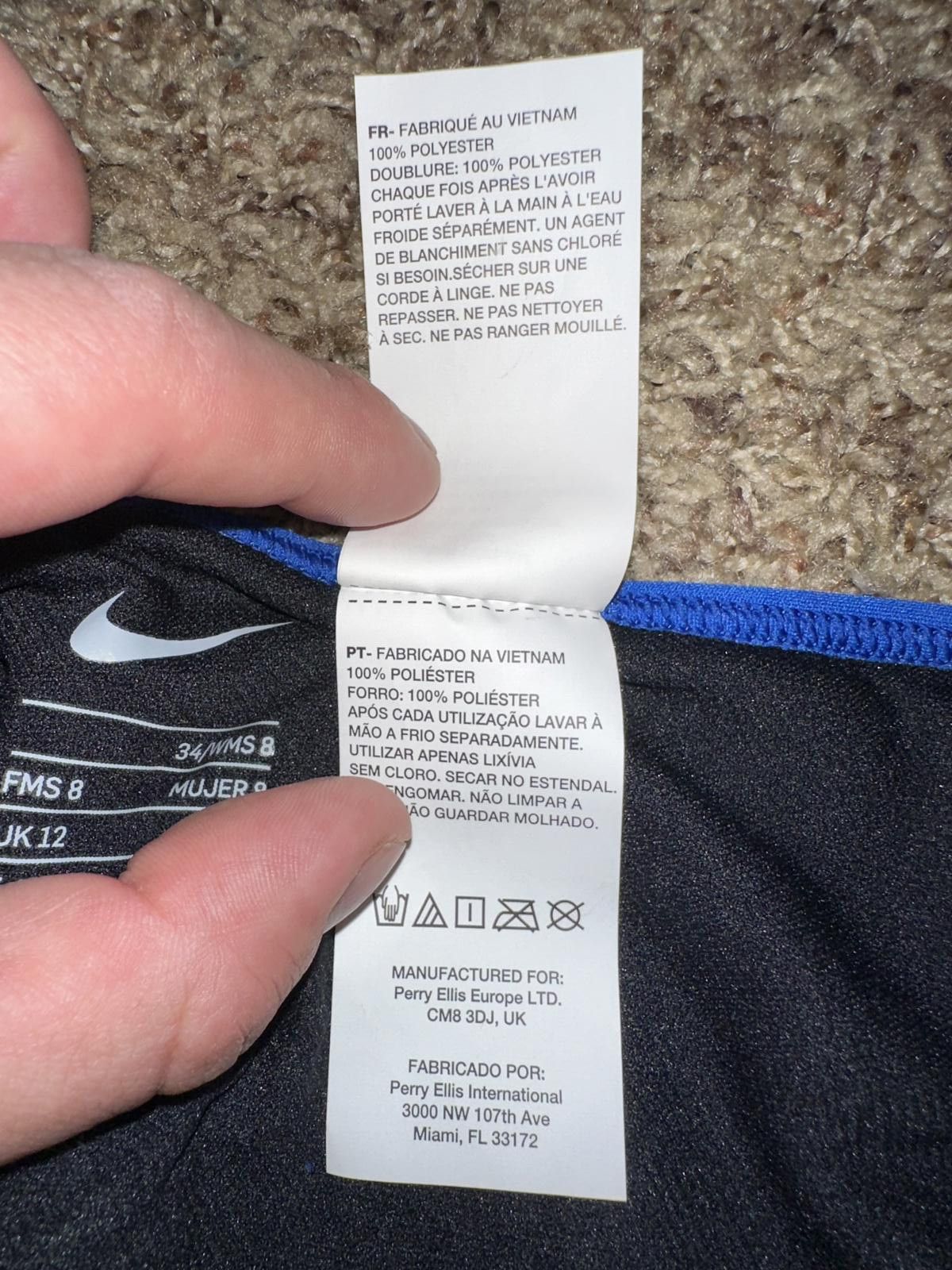 Nike Nike Swim Women's Lace-Up Tie-Back One-Piece Swimsuit Size ONE SIZE - 4 Thumbnail