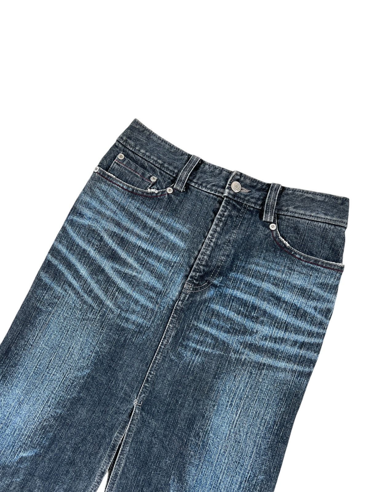 Tornado Mart 1990 Tornado Mart Whiskers Denim Skirt Size 27" / US 4 / IT 40 - 3 Thumbnail