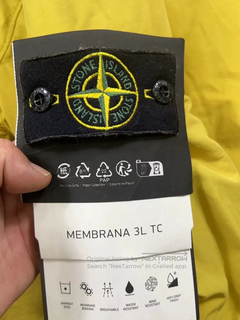 Stone Island Double Pocket Yellow Heated Cotton Jacket