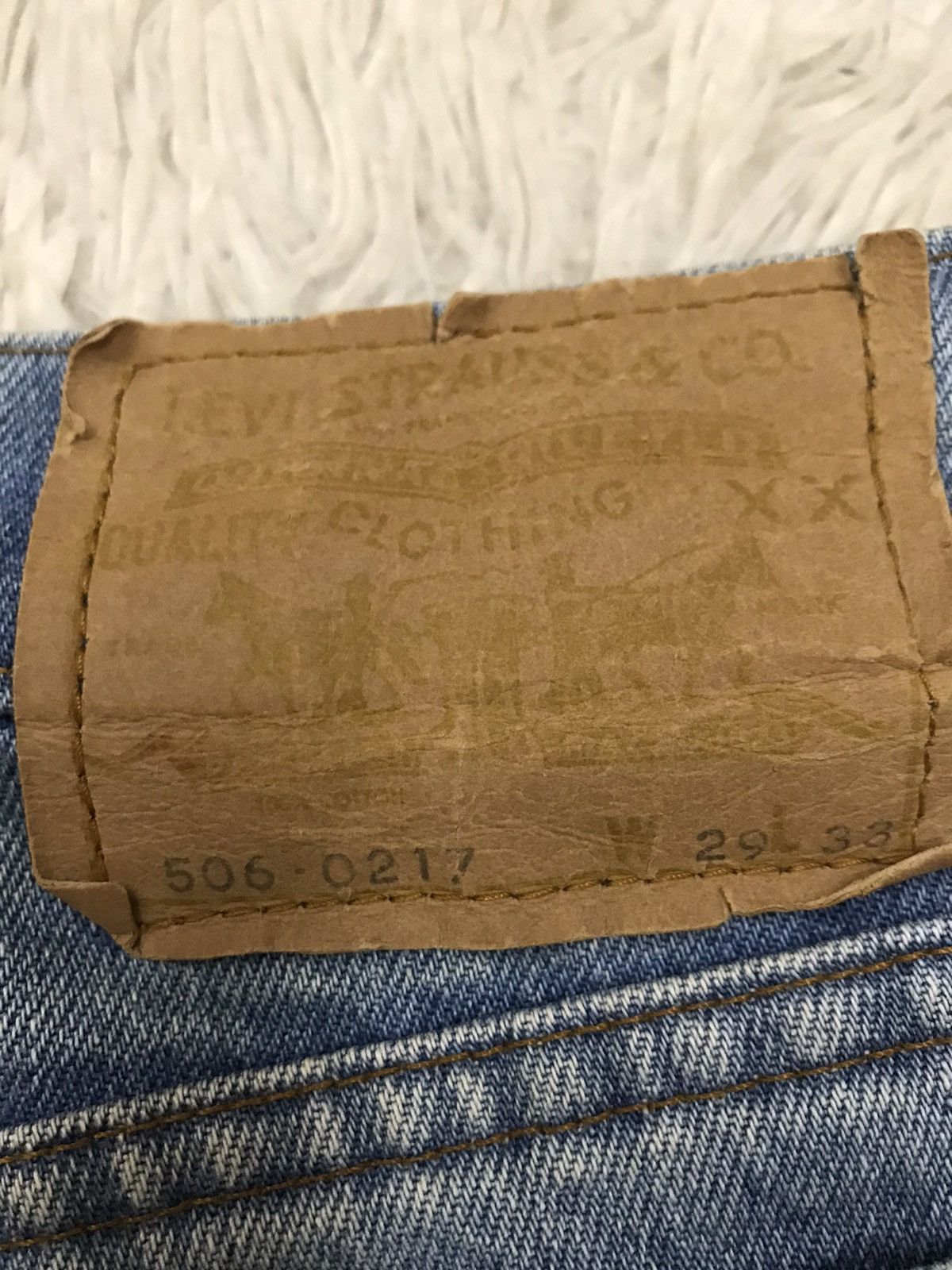 Vintage Levis Lot 506 Distressed Denim Jeans