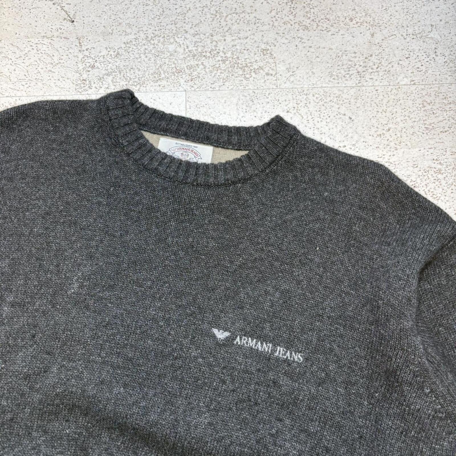 Other Armani Jeans Knit Jumper (L) Size US L / EU 52-54 / 3 - 2 Thumbnail