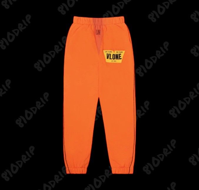 Vlone Vlone Caution Zip Sweatpants (L) Size US 34 / EU 50 - 2 Thumbnail