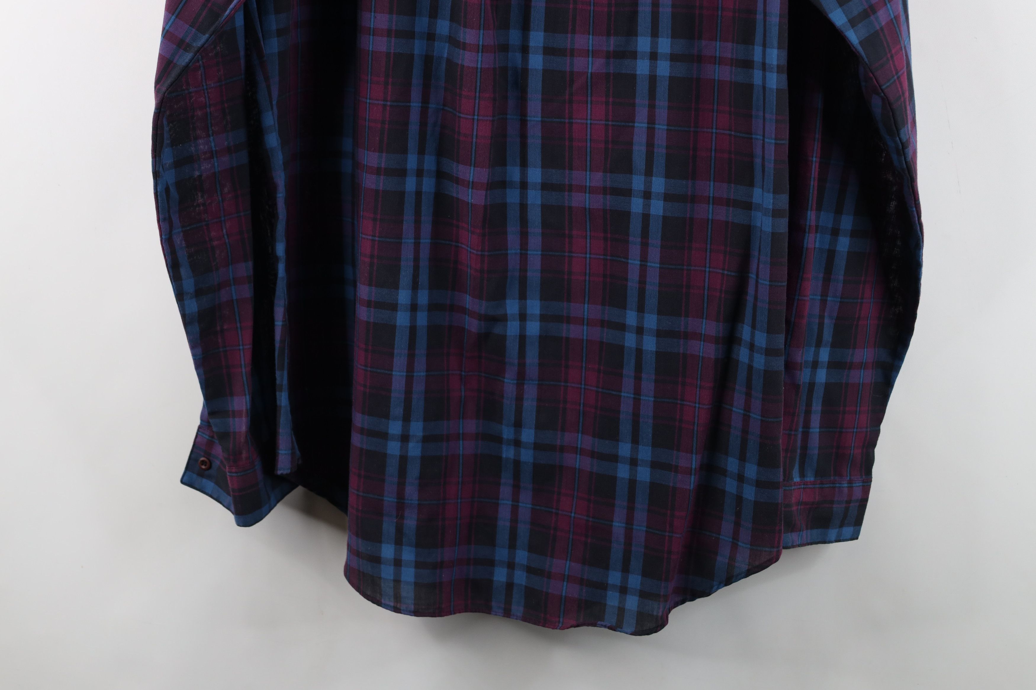 Levi's Vintage 80s Levis Thin Collared Button Down Shirt Plaid Size US L / EU 52-54 / 3 - 11 Thumbnail