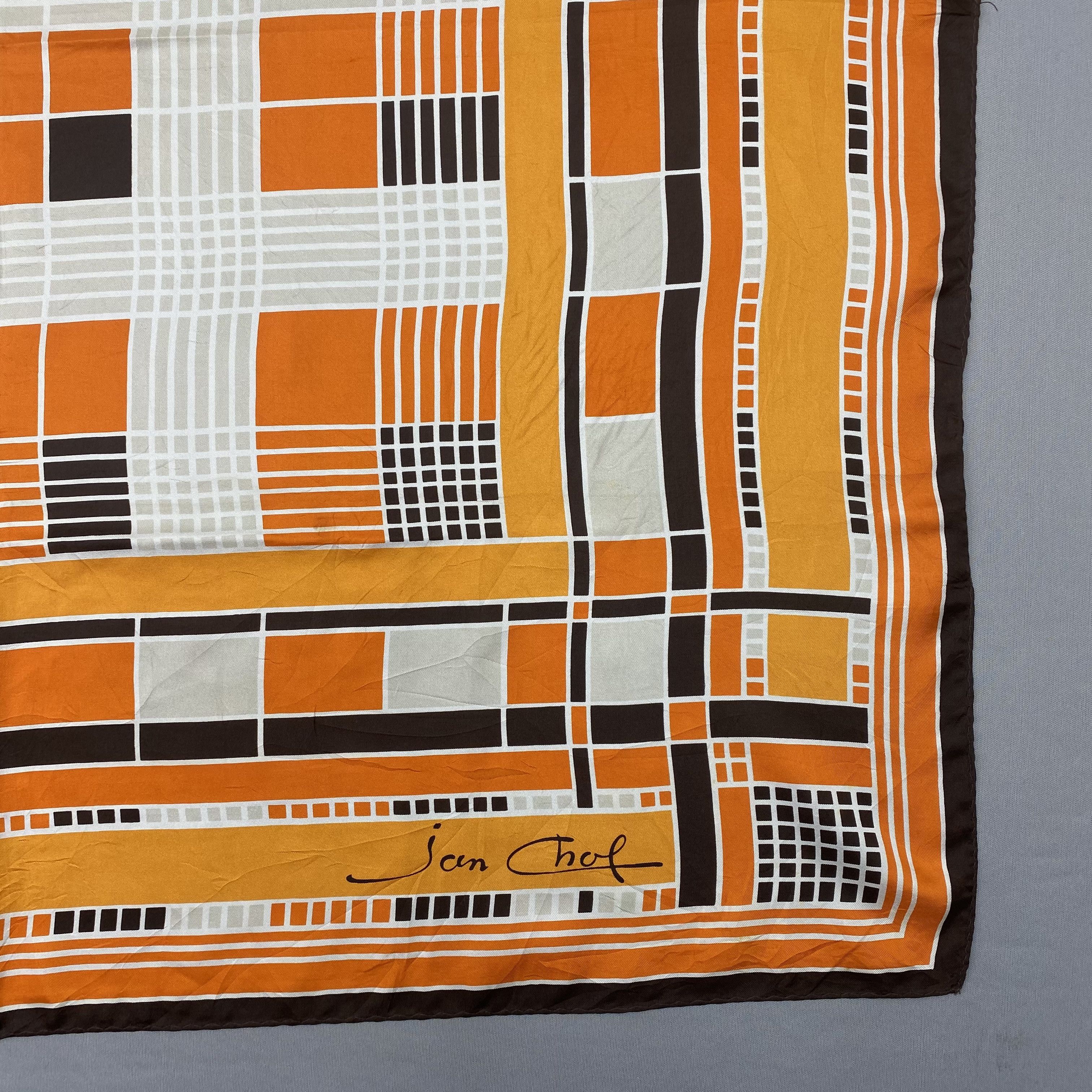 Japanese Brand Vintage Jan Chol SILK Scarf Twill Stole Wraps Scarves Size ONE SIZE - 5 Thumbnail