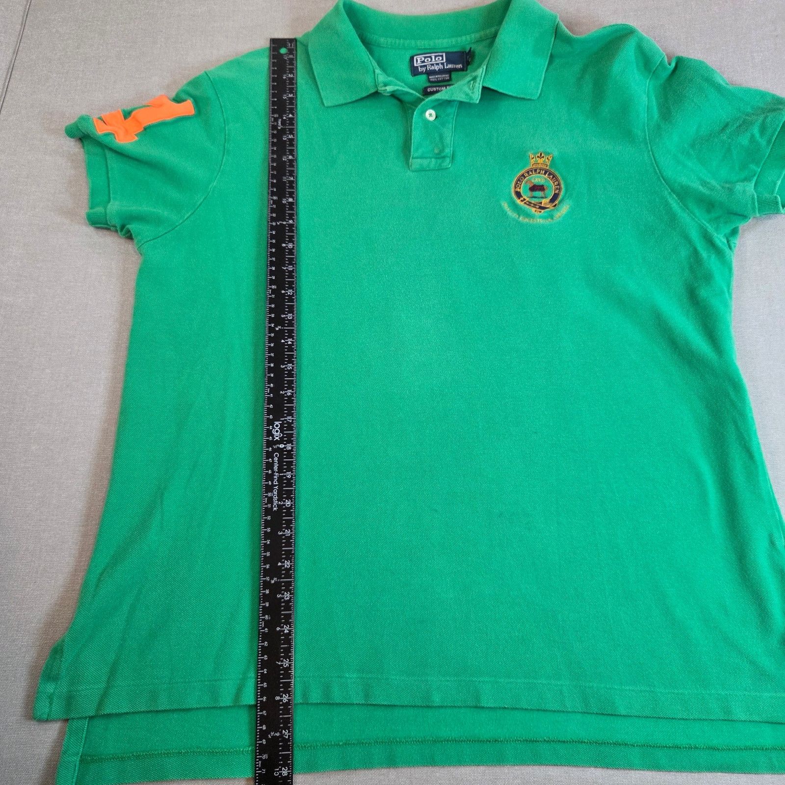 Polo Ralph Lauren Polo Ralph Lauren Custom Fit XL #4 Crest Polo Size US XL / EU 56 / 4 - 7 Thumbnail
