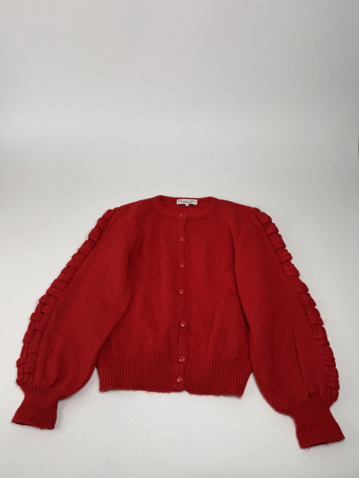 Dior Vintage Dior Wool Sweater Red Size M / US 6-8 / IT 42-44 - 13 Thumbnail