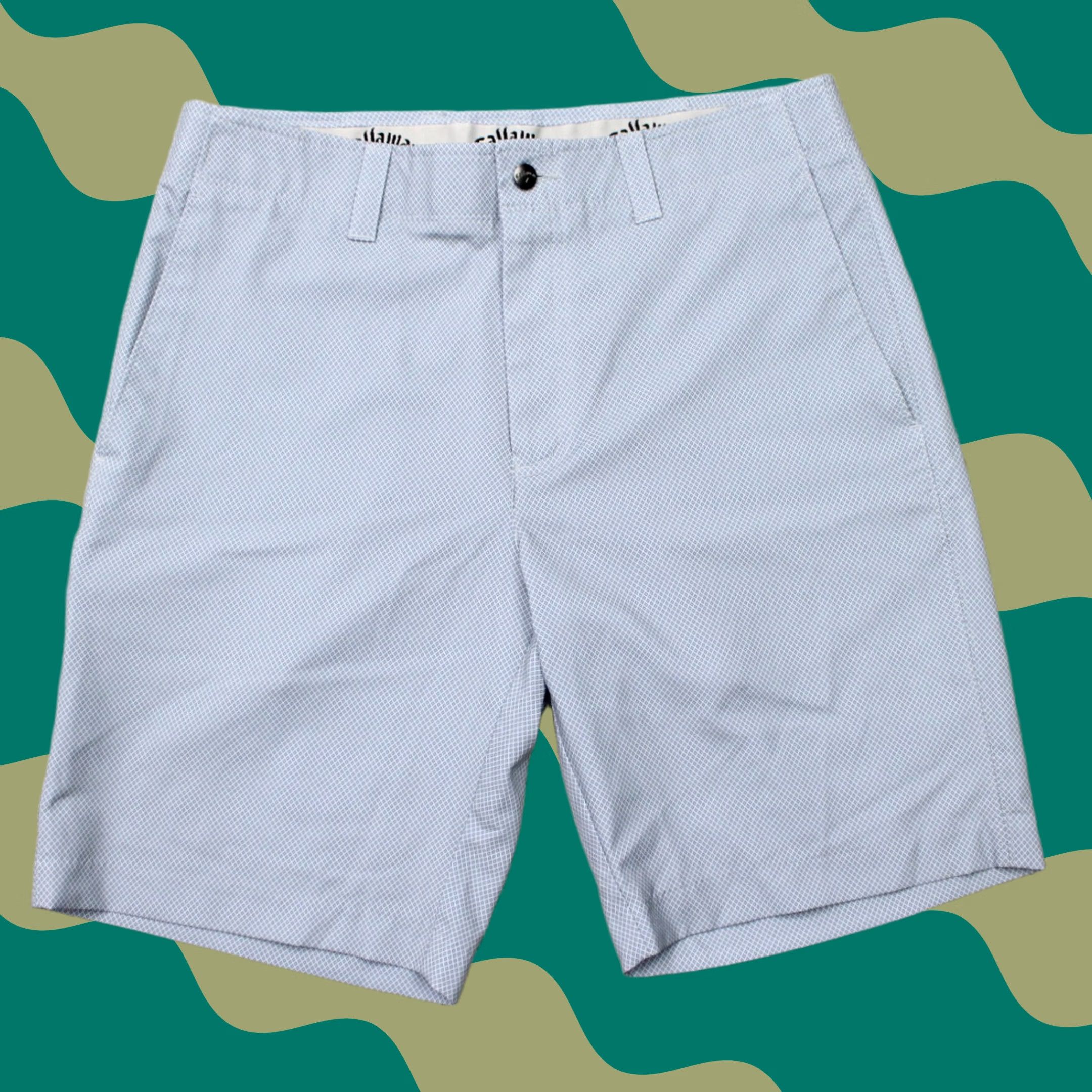 Callaway Callaway Golf Shorts Mens 32 Gray Geometric 9" Performance Stretch Athletic Short Size US 32 / EU 48 - 1 Thumbnail